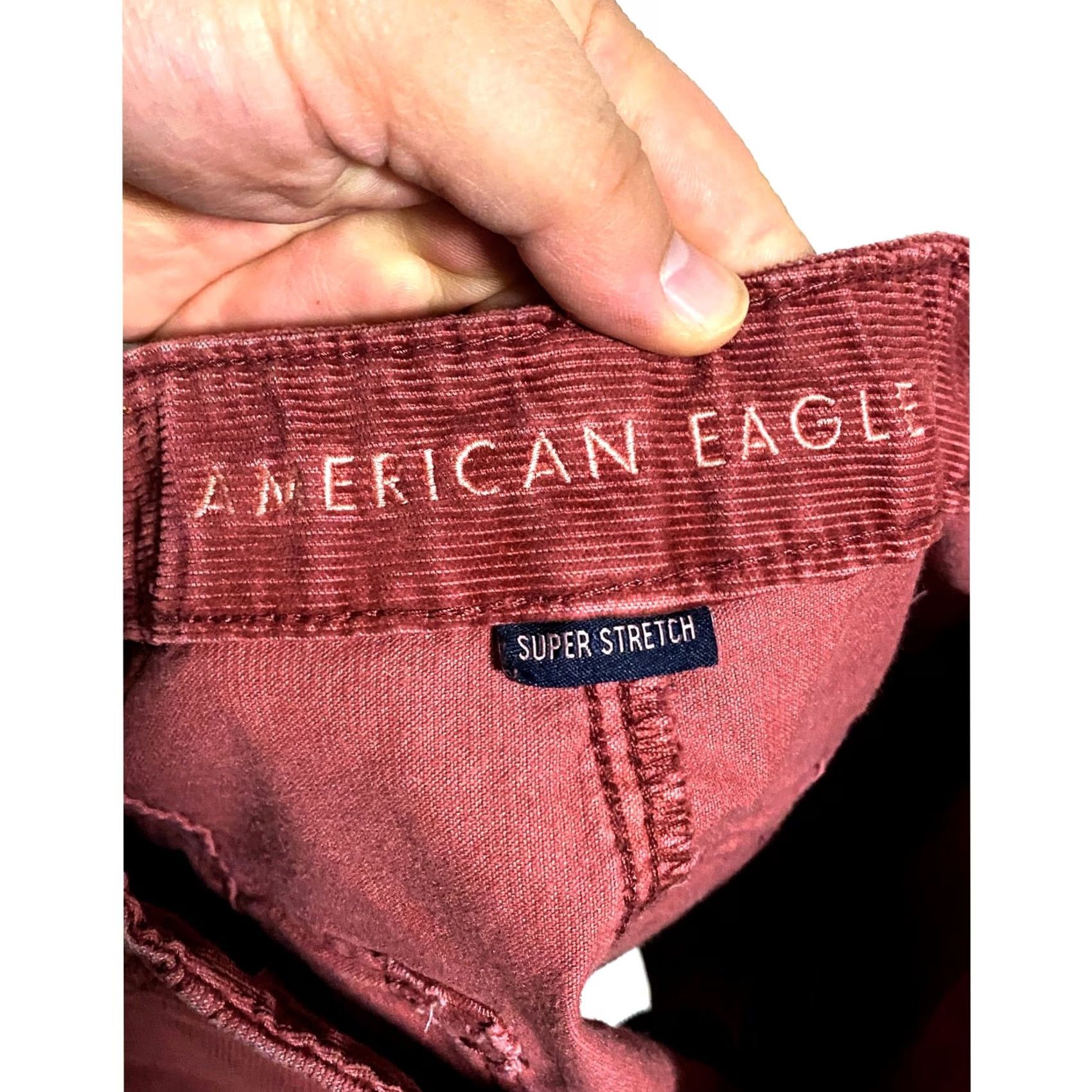 American Eagle Outfitters VINTAGE American Eagle Corduroy Utility A Line Mini Skirt 0R Super Stretch Preppy Y2K Womens Skirt Red Light Jackets not allowed Size 25" / US 0 / IT 36 - 6 Thumbnail