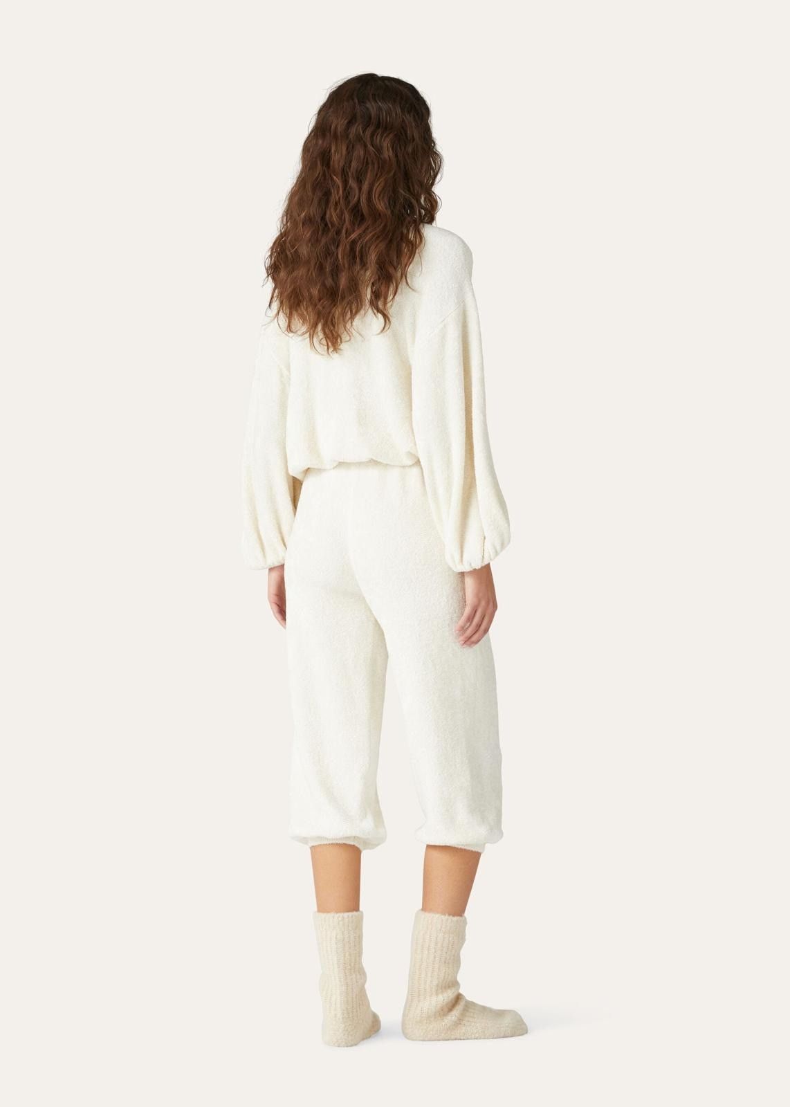 Loro Piana o1srvl11e1124 Cocooning Regular-Fit Trouser in White Size 27" / US 4 / IT 40 - 6 Thumbnail