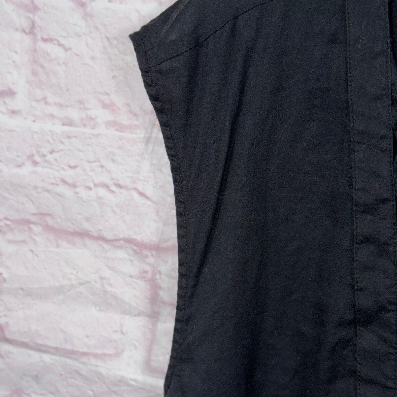 Other HD in Paris Large Black Sleeveless Top with Lattice Detail Size L / US 10 / IT 46 - 4 Thumbnail