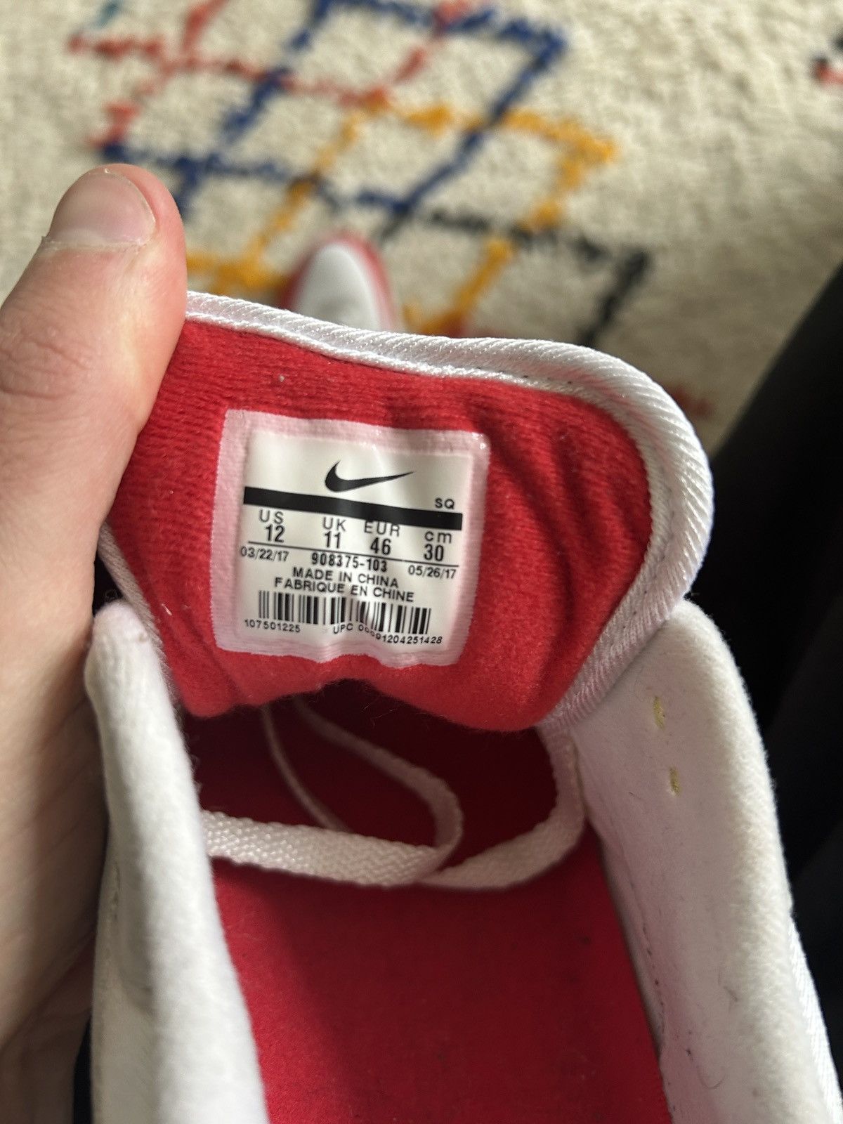 Nike Nike Air Max 1 Anniversary University Red 12US Size US 12 / EU 45 - 7 Thumbnail