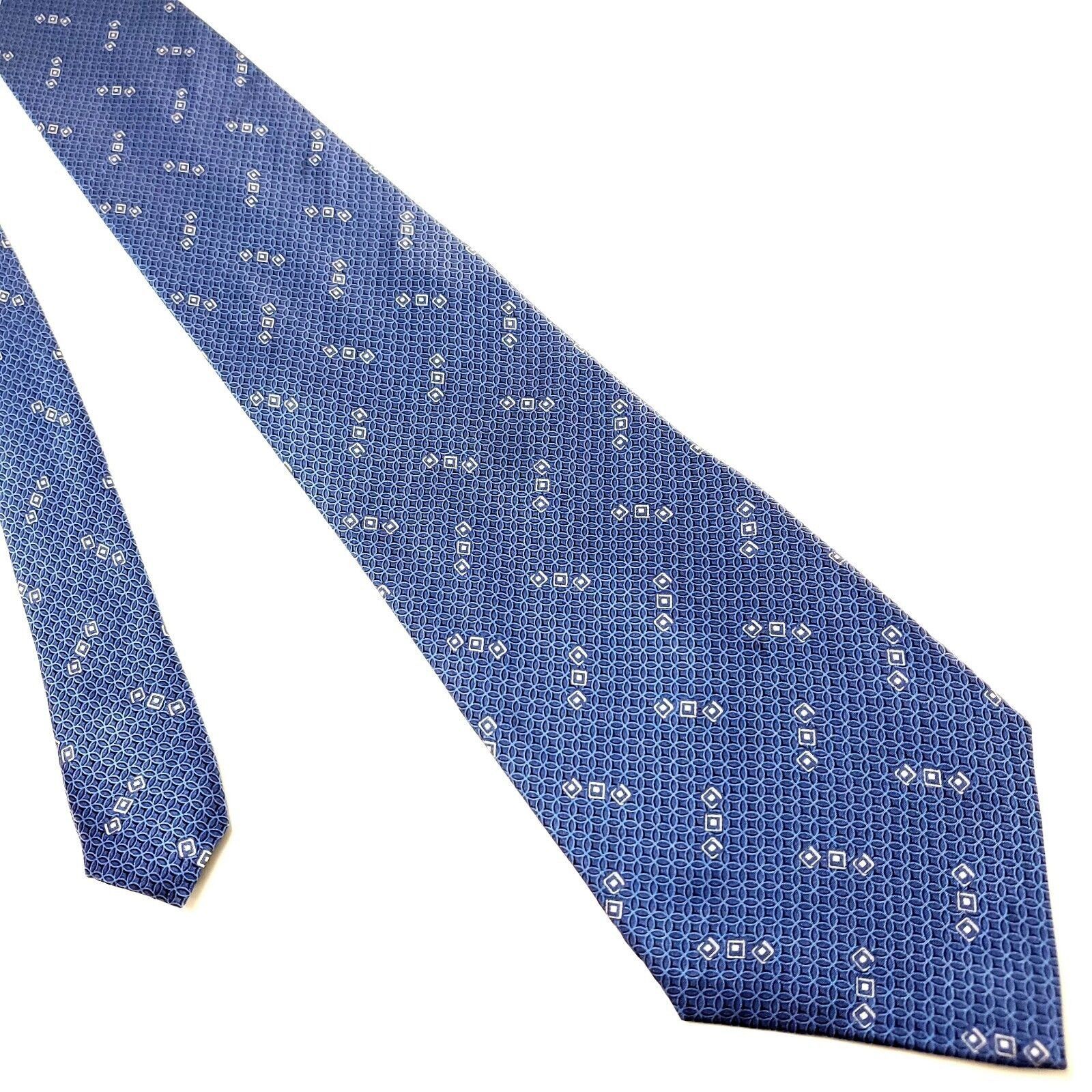 Nautica Nautica Blue Silk Tie Woven Wide Motif Size ONE SIZE - 1 Thumbnail