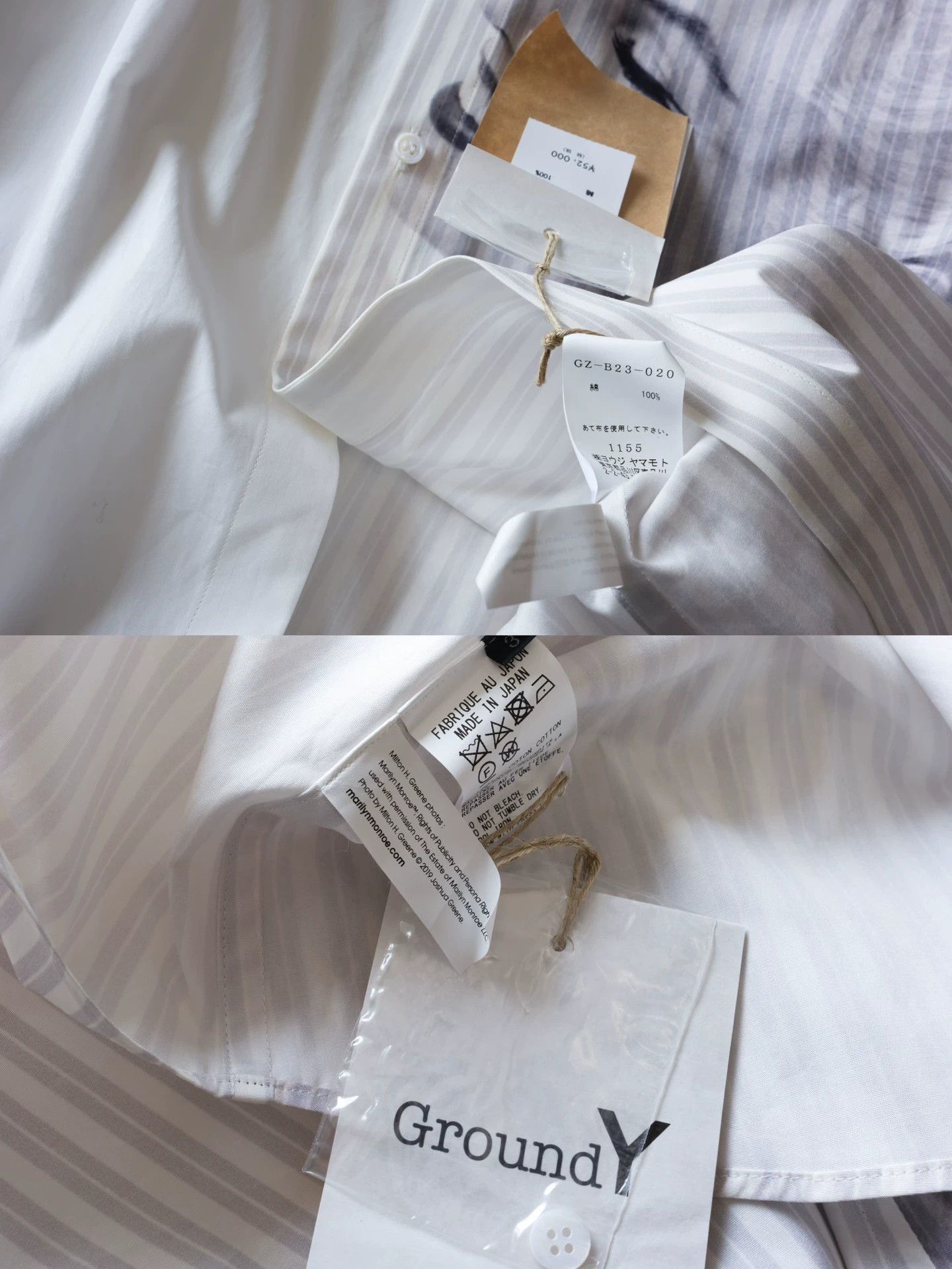 Yohji Yamamoto Yohji Yamamoto 19SS Marilyn Monroe Shirt Size 3 New w/acc Size US L / EU 52-54 / 3 - 7 Thumbnail