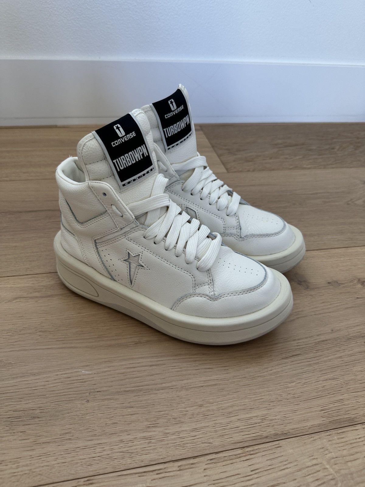 Converse × Rick Owens Drkshdw Rick Owens DRKSHDW x Converse TURBOWPN Platform Sneakers Size US 6 / EU 39 - 7 Thumbnail