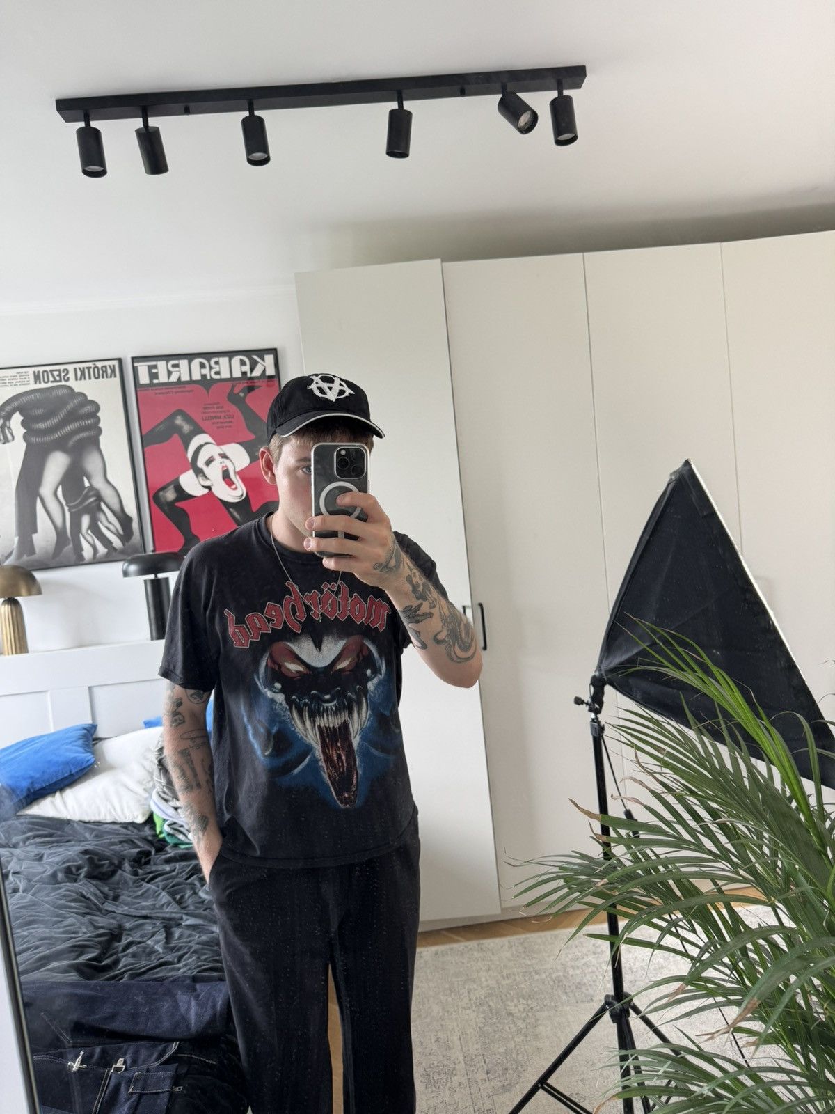 Vetements Vetements Anarchy Logo Hat Cap Avant Garde Rare Black White Size ONE SIZE - 9 Thumbnail