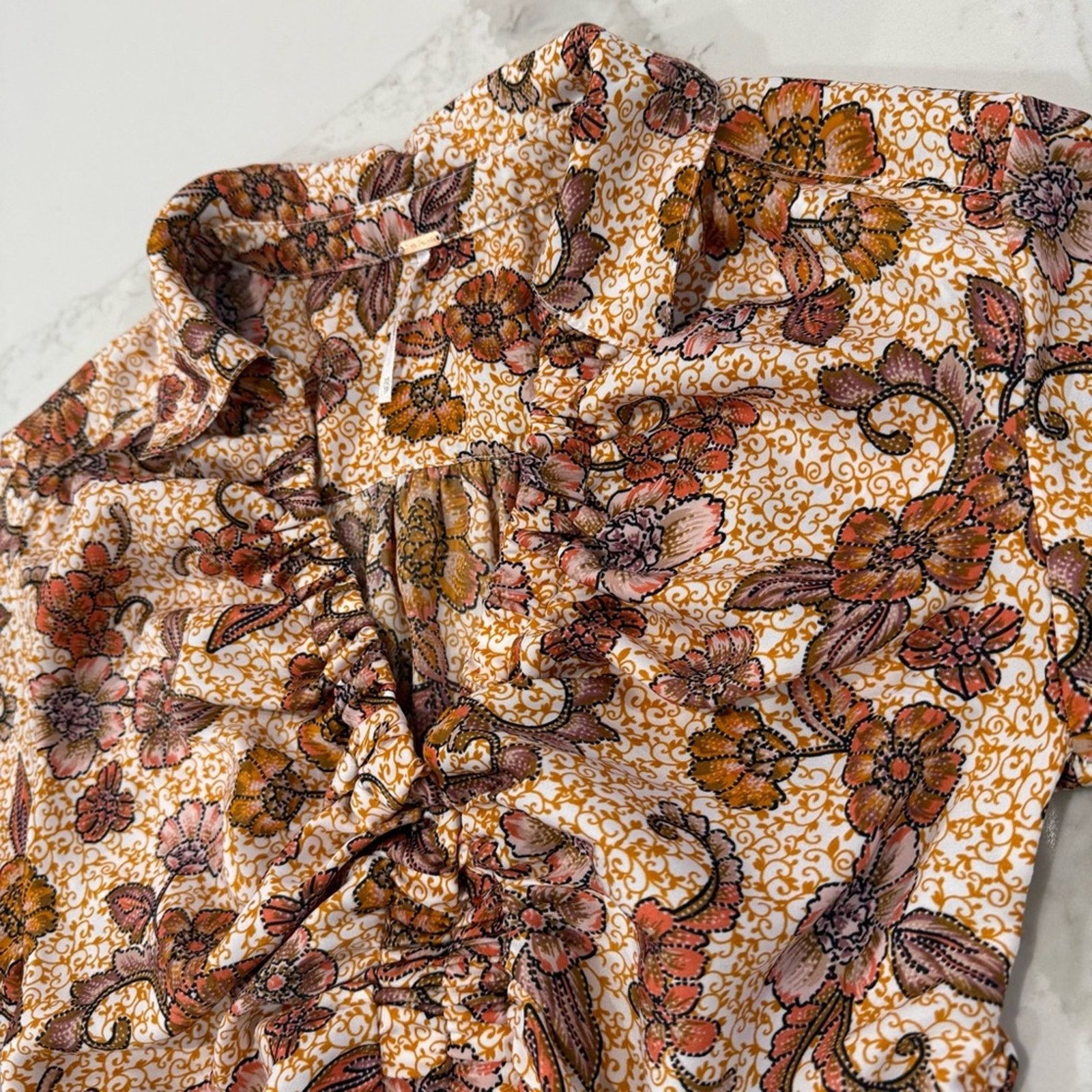 Free People Free People I Got You Long Sleeve Floral Crop Top Womens XS Size XS / US 0-2 / IT 36-38 - 11 Thumbnail