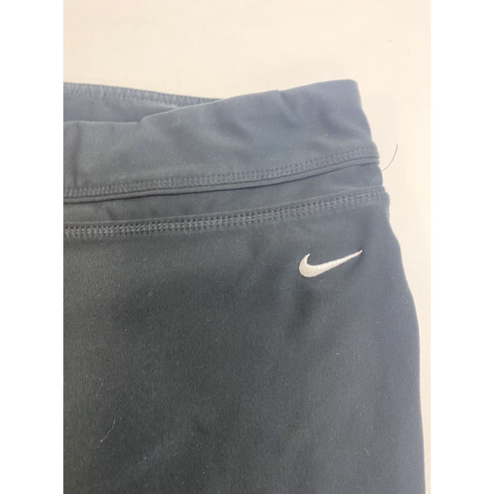 Nike VINTAGE Nike Fit Dry Cropped Leggings Womens Medium Black Size 32" / US 10 / IT 46 - 3 Thumbnail