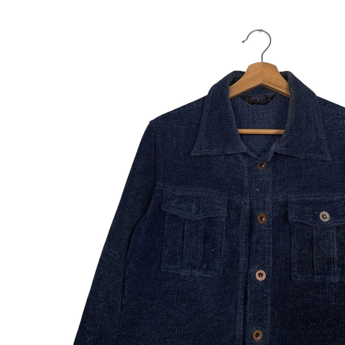 Vintage H.I.S Equipment Militaries Corduroy Chore Jacket #2831-C128 Size L / US 10 / IT 46 - 3 Thumbnail