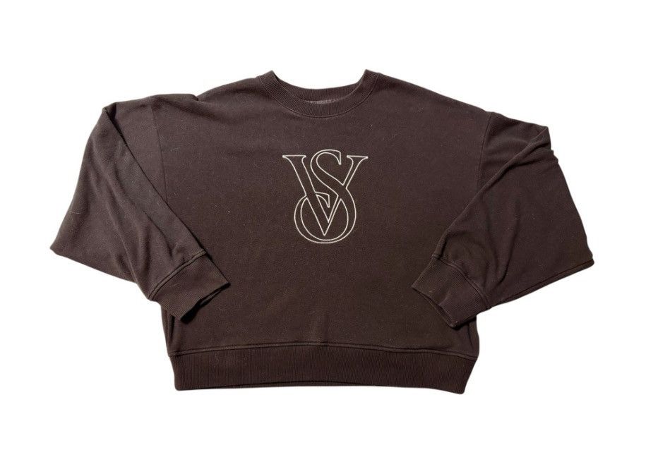 Victoria's Secret Victoria’s Secret On Point Cropped Sweatshirt Black Size XL Size XL / US 12-14 / IT 48-50 - 1 Thumbnail