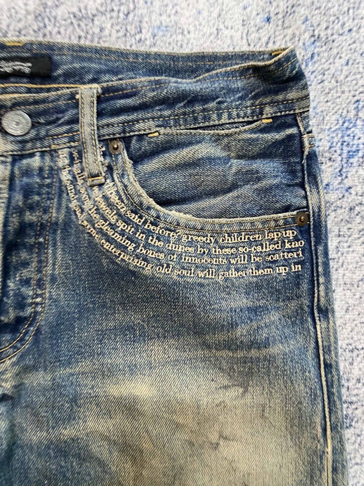 Undercover Undercover distressed with poem jeans Size US 30 / EU 46 - 3 Thumbnail
