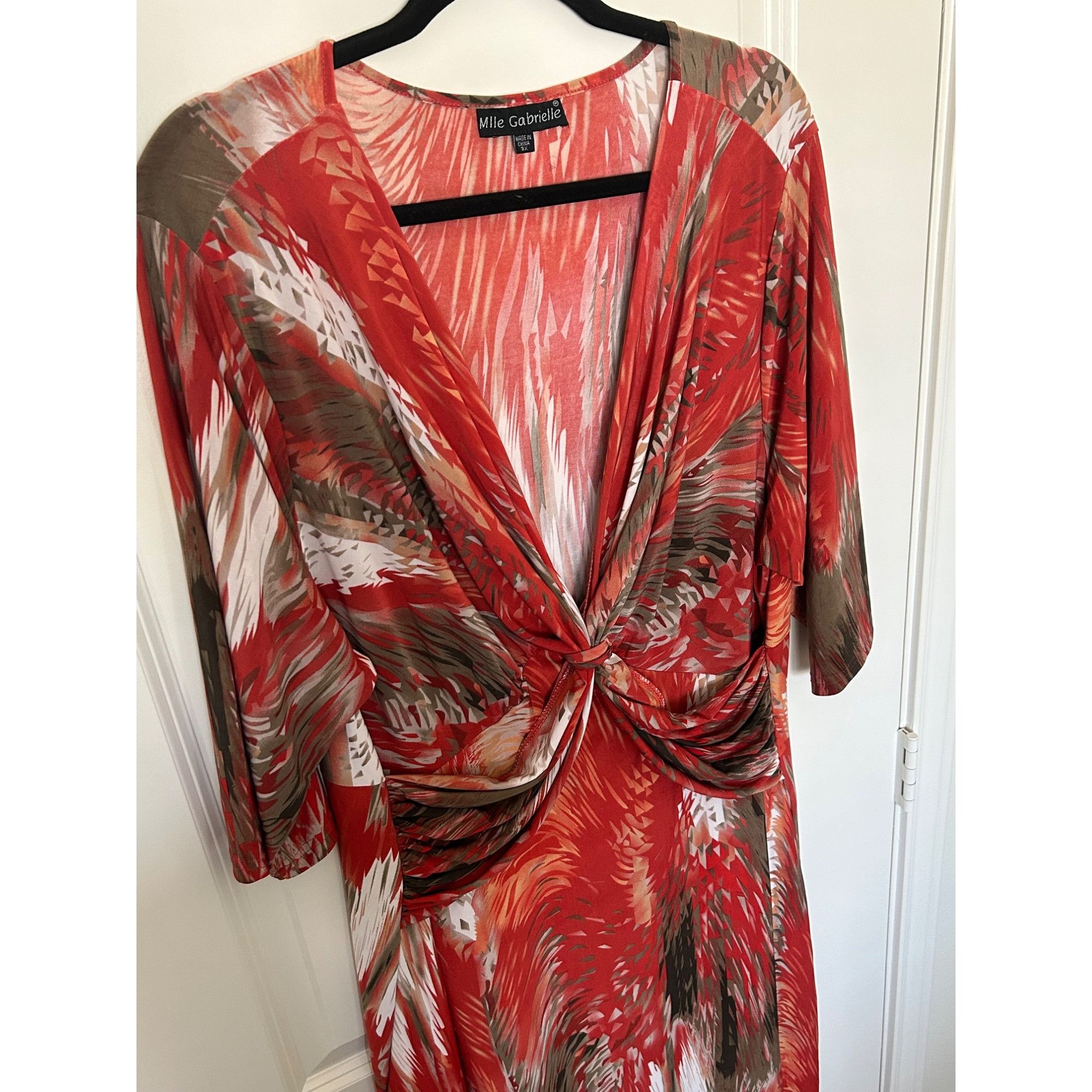 Other Mlle Gabrielle Multicolor woman plus size Maxi Dress 2X Size XXL / US 16-18 / IT 52-54 - 5 Thumbnail