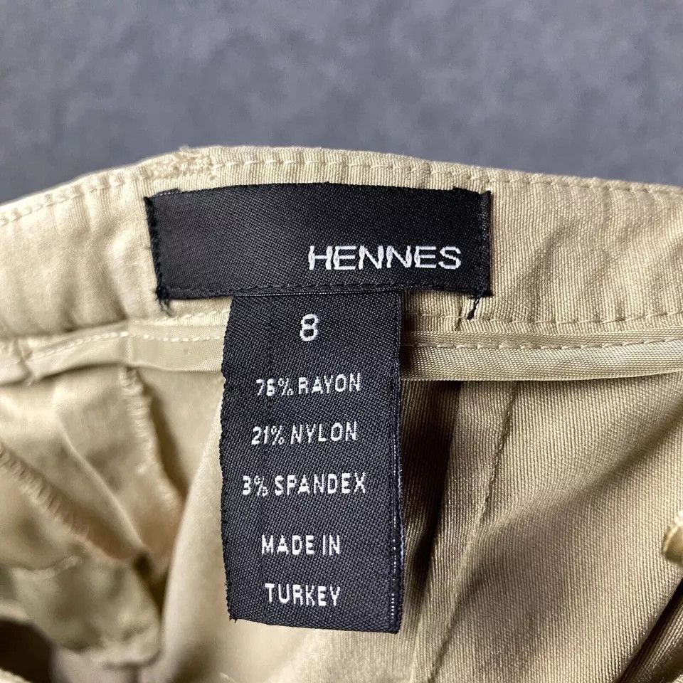 Other Hennes Pants Women's Size 8 Beige Rayon Blend Trousers Size 30" / US 8 / IT 44 - 7 Thumbnail