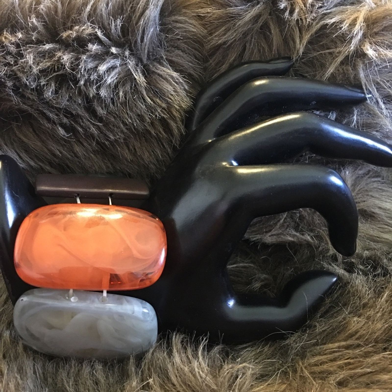 Jewelry Chunky wood and resin stretch bracelet Size ONE SIZE - 4 Thumbnail