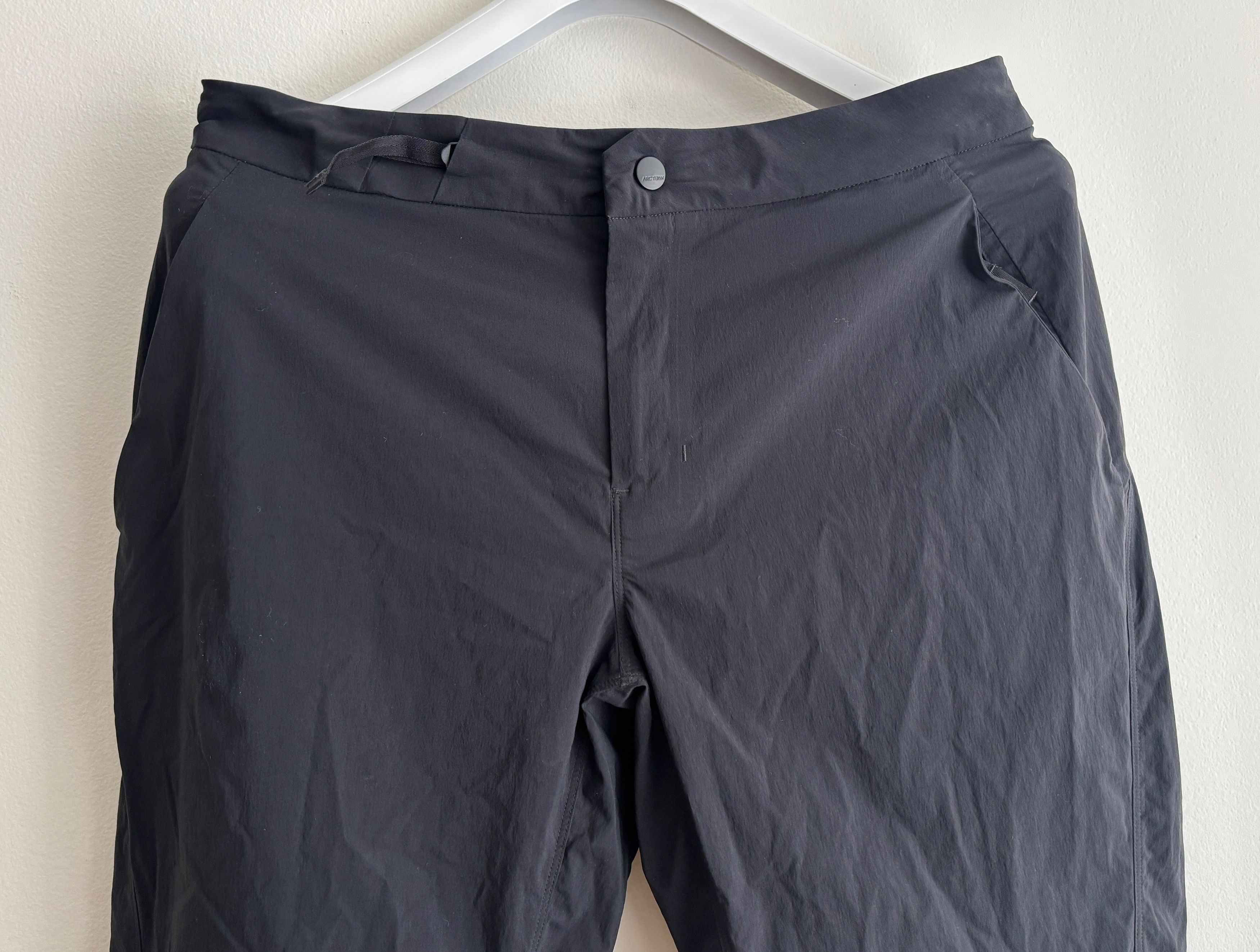 Black Nylon Acrople Joggers/ Hiking/ Running Pants- 32