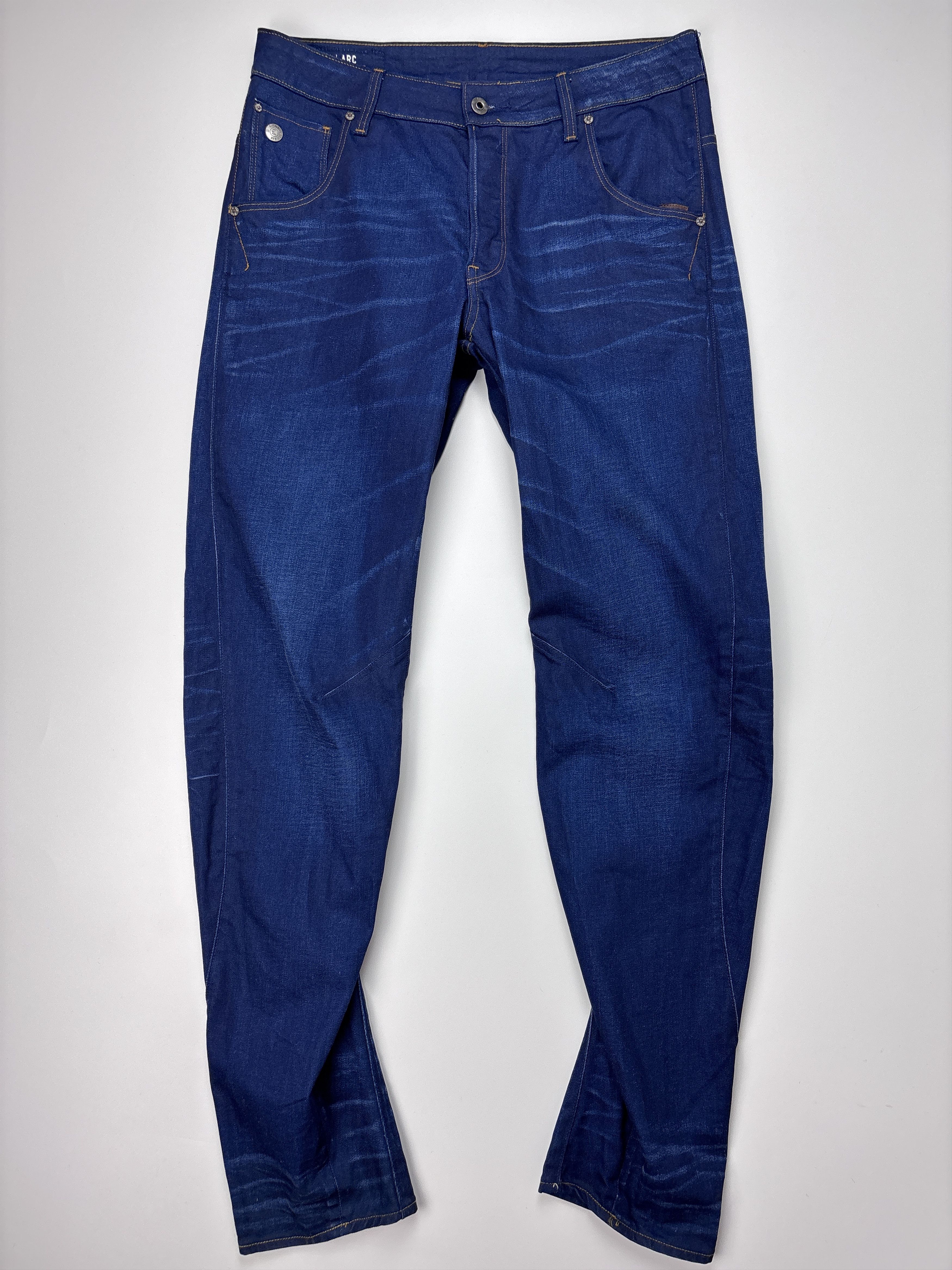 G-Star Mens G-Star Raw Arc 3D Tapered Jeans Navy Blue Size 31x34 Size US 31 - 2 Thumbnail