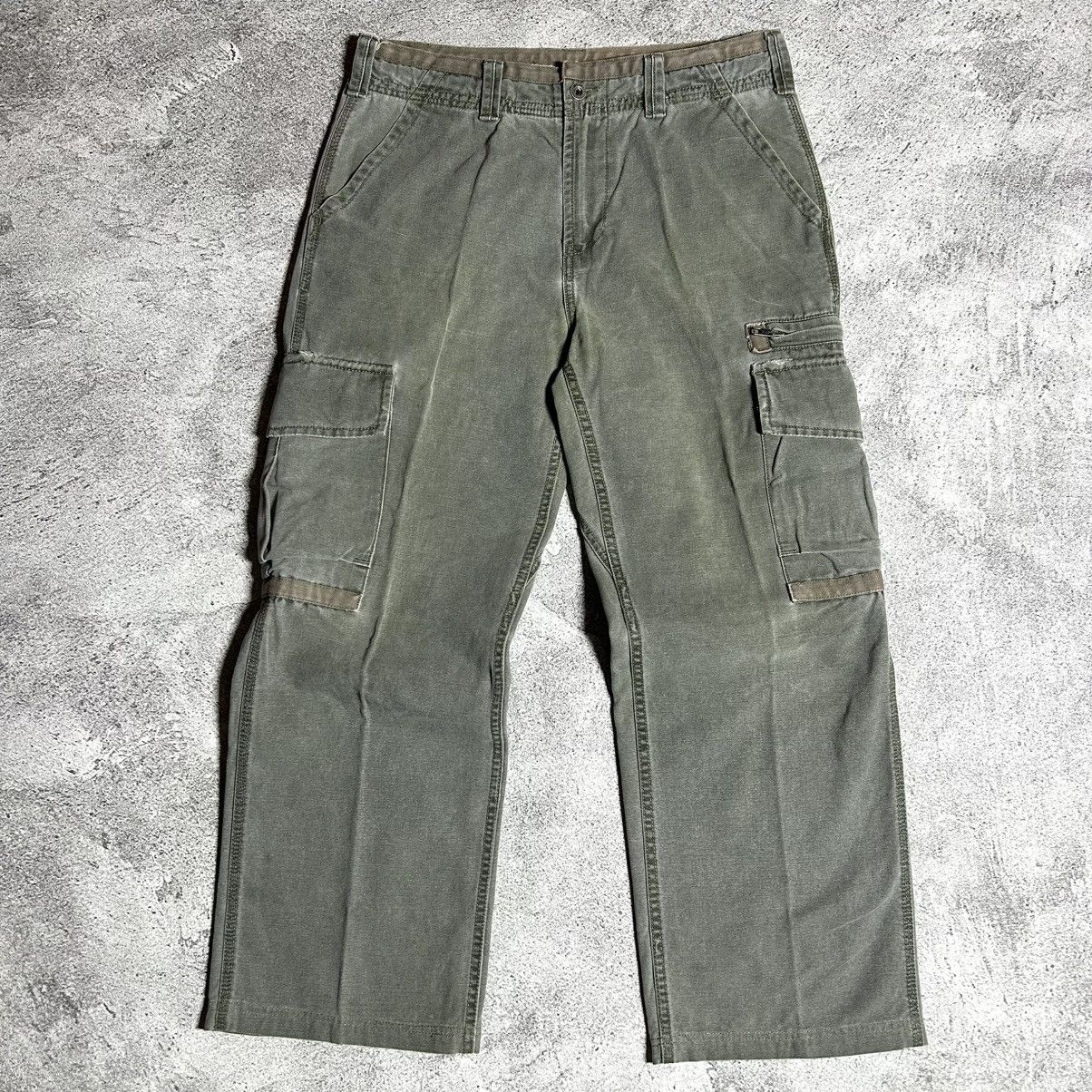 Levi's 90s Levis Multipocket Cargo Canvas Olive Green Size US 34 / EU 50 - 1 Thumbnail