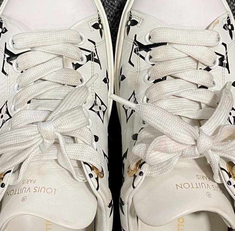 Louis Vuitton Black and White Panda Platform Sneakers-2506 Size US 7 / IT 37 - 5 Thumbnail