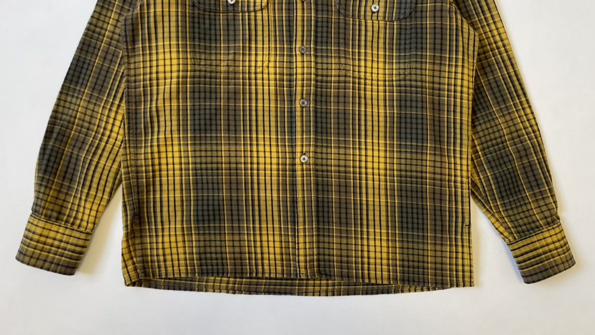 Our Legacy Yellow/Black Check Utility Boxy Shirt Size US L / EU 52-54 / 3 - 6 Thumbnail