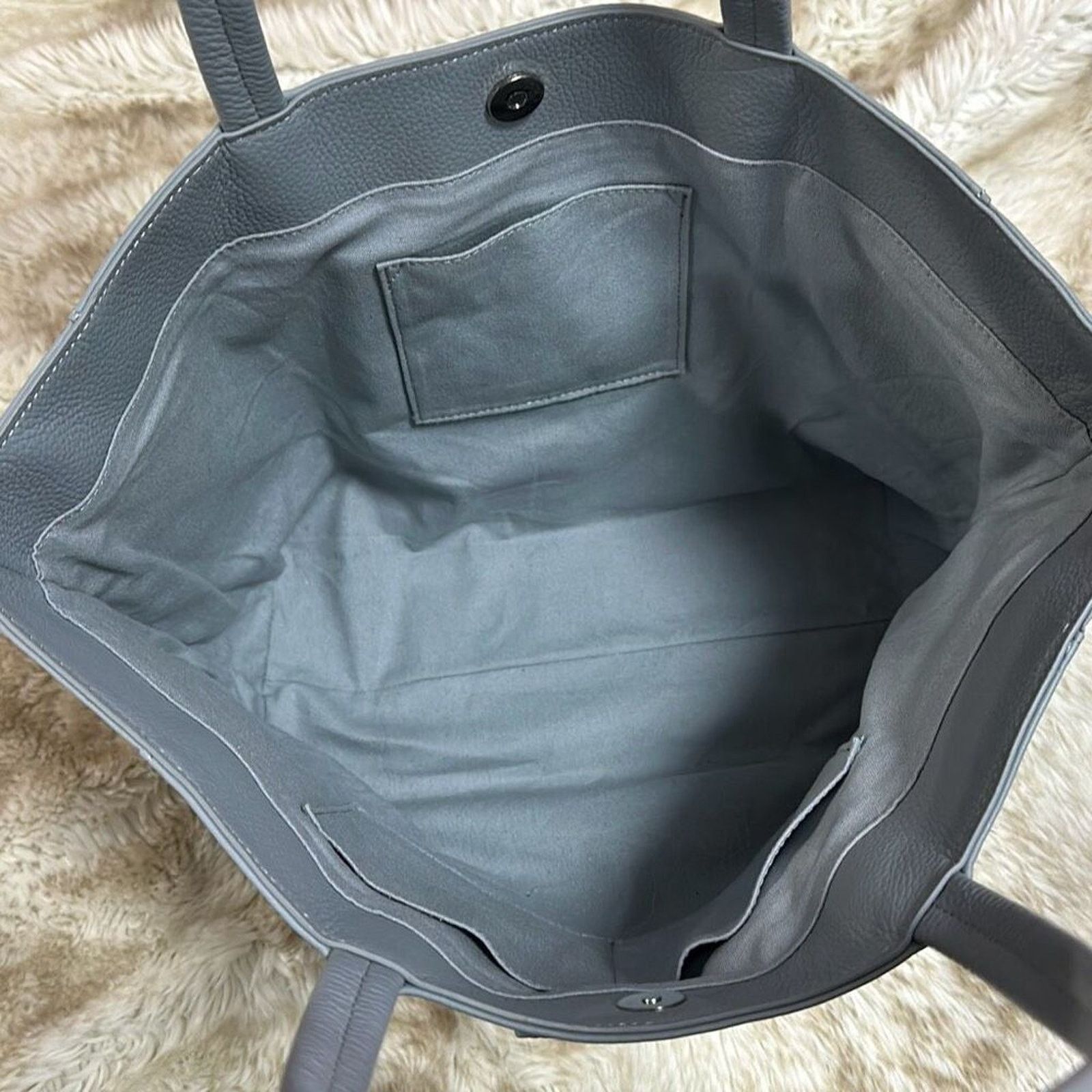 Other M.I.L.A. "Shark Gray" Leather Shoulder Tote | Sz OS Size ONE SIZE - 5 Thumbnail