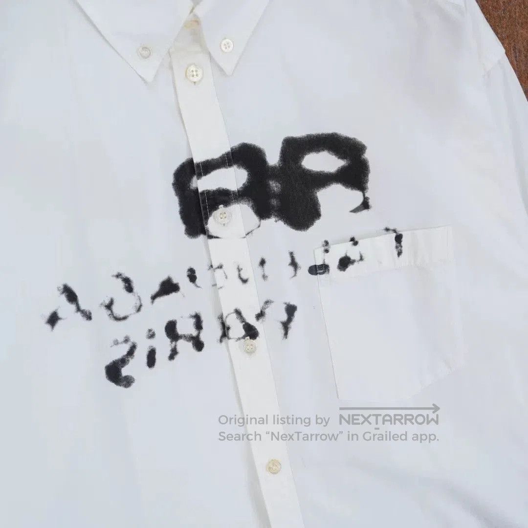 Balenciaga Balenciaga White Ink Letter Shirt. Size US M / EU 48-50 / 2 - 4 Thumbnail