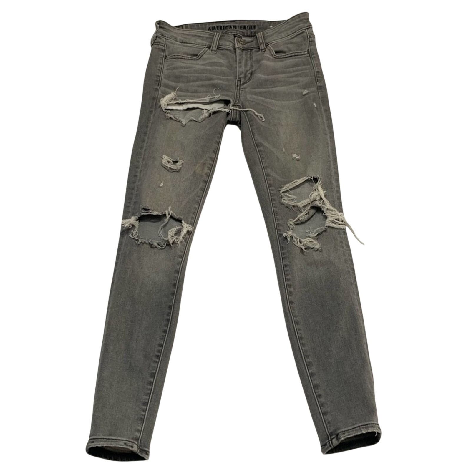 American Eagle Outfitters WOMENS AMERICAN EAGLE NEXT LEVEL STRETCH JEANS SIZE 2 NICE Size 26" / US 2 / IT 38 - 1 Thumbnail
