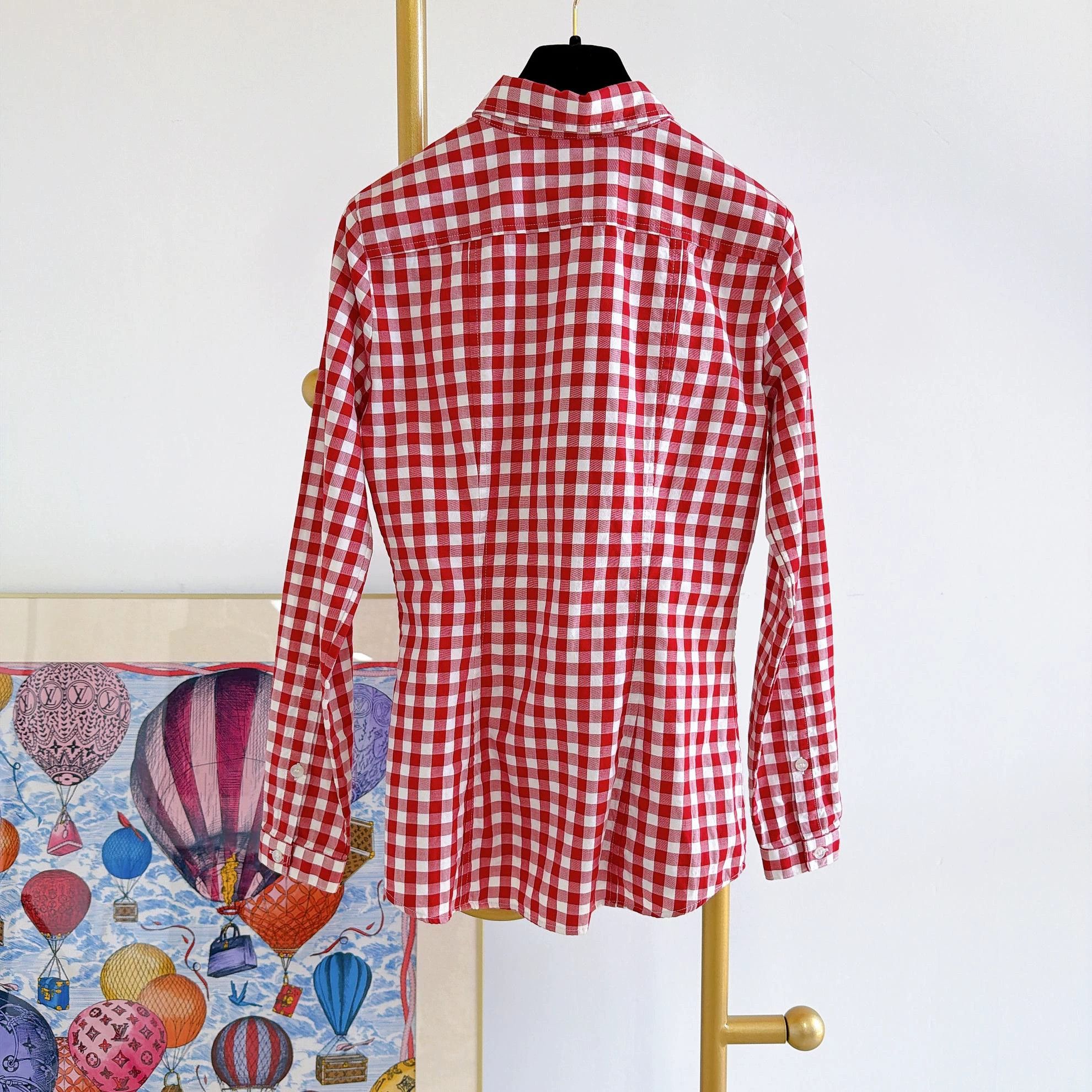 Burberry Burberry Pink Check Shirt XS Size XS / US 0-2 / IT 36-38 - 2 Thumbnail