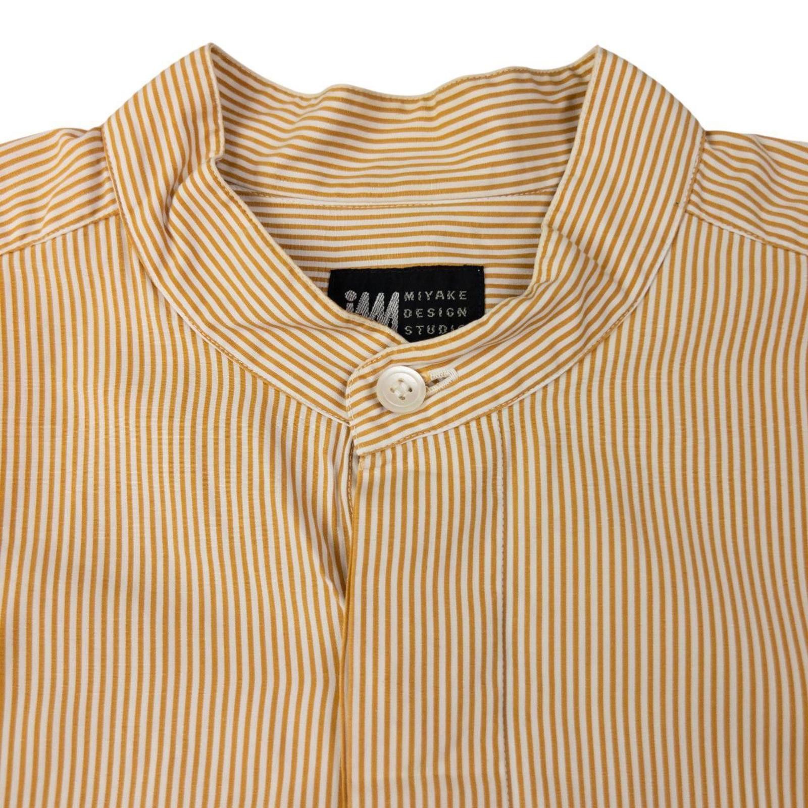 Issey Miyake Vintage Issey Miyake Striped Long Sleeve Shirt Size M Size US M / EU 48-50 / 2 - 3 Thumbnail