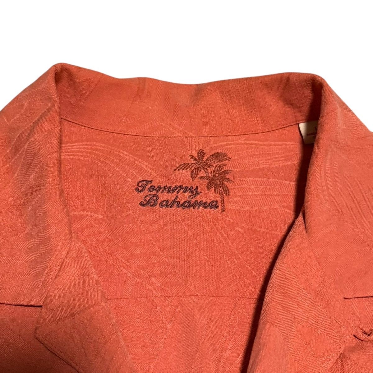 Tommy Bahama Tommy Bahama Orange Palm Loop Collar Casual Shirt Large Size US L / EU 52-54 / 3 - 5 Thumbnail