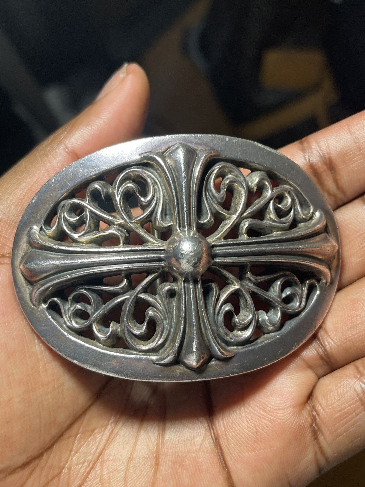 Chrome Hearts CHROME HEARTS OVAL BUCKLE AND BELT STRAP Size 34 - 13 Thumbnail