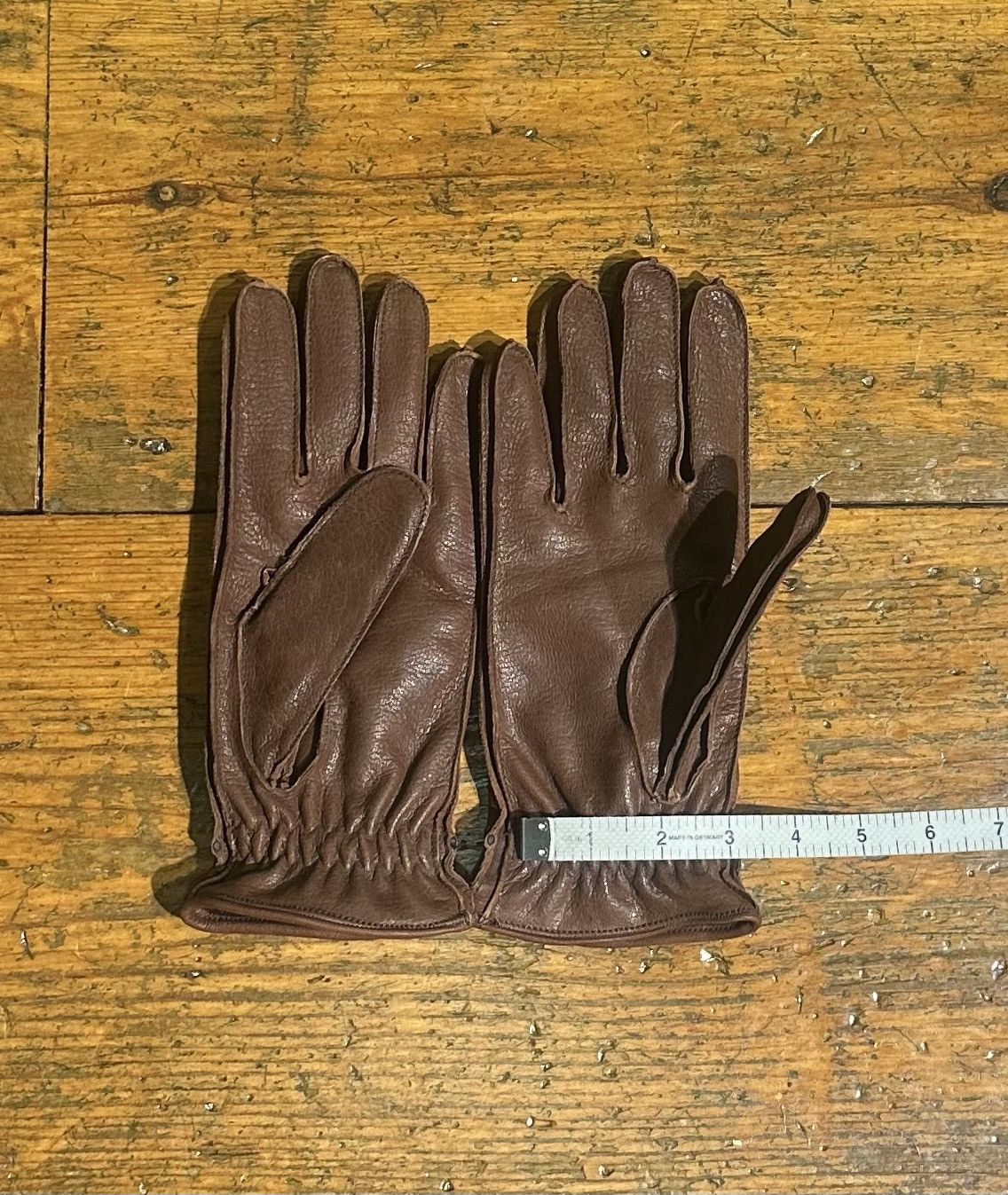 Prada Prada Brown Lined Leather Gloves - Size 8 Size ONE SIZE - 3 Thumbnail