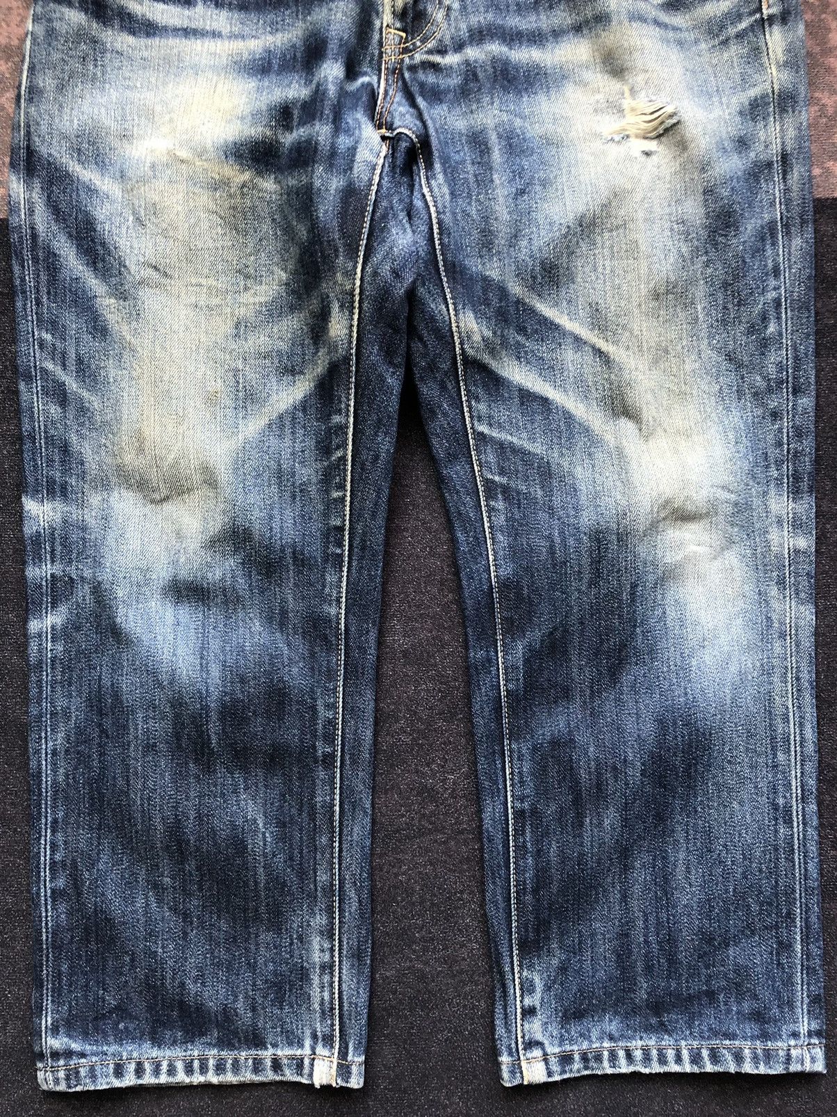 If Six Was Nine × Le Grande Bleu (L.G.B.) × Uniqlo Vintage Japanese brand uniqlo nice fade jeans lgb style Size US 34 / EU 50 - 6 Thumbnail