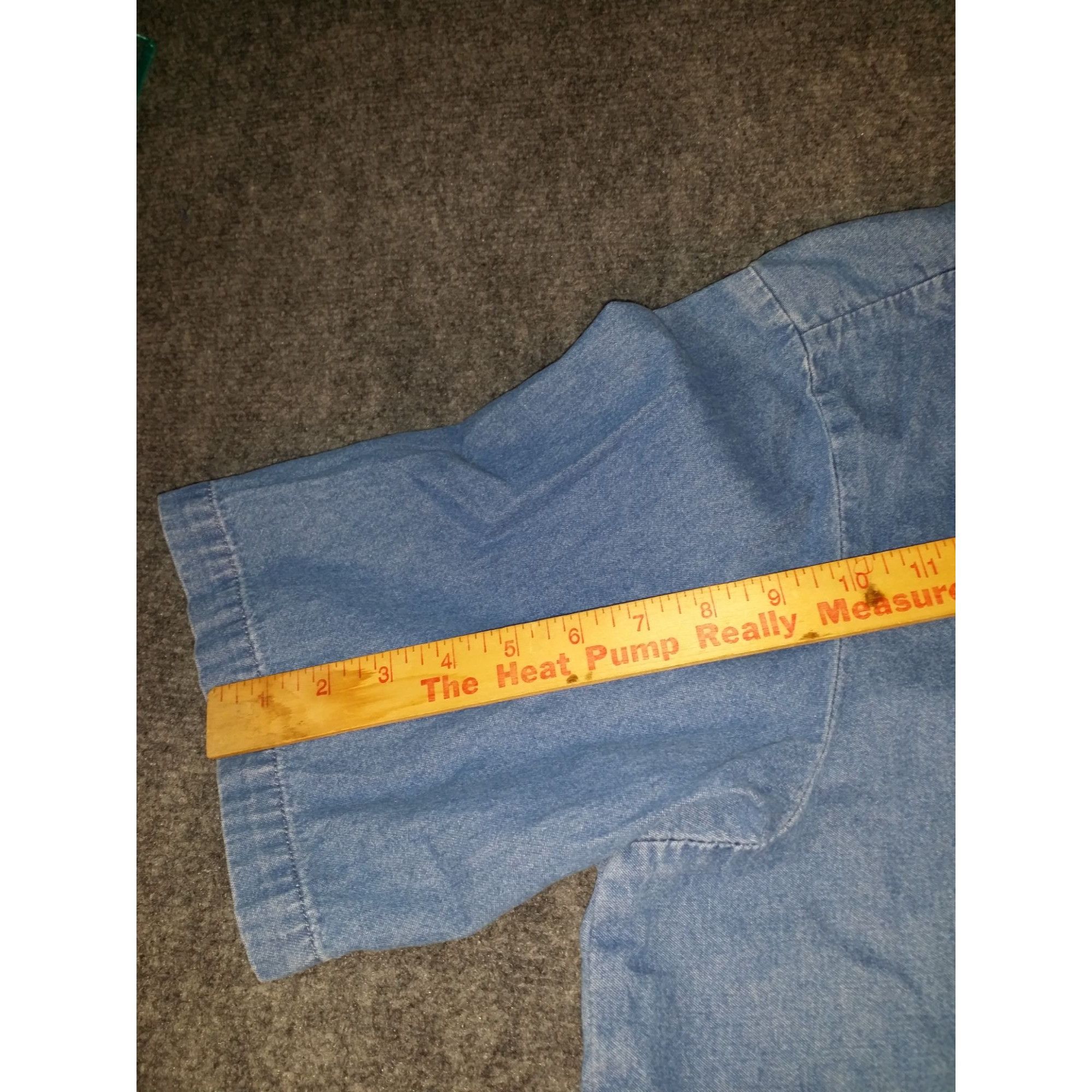 Dickies Dickies Button Up Shirt Men Sz 3XL Denim Logo Short Sleeve W Size US XXL / EU 58 / 5 - 5 Thumbnail