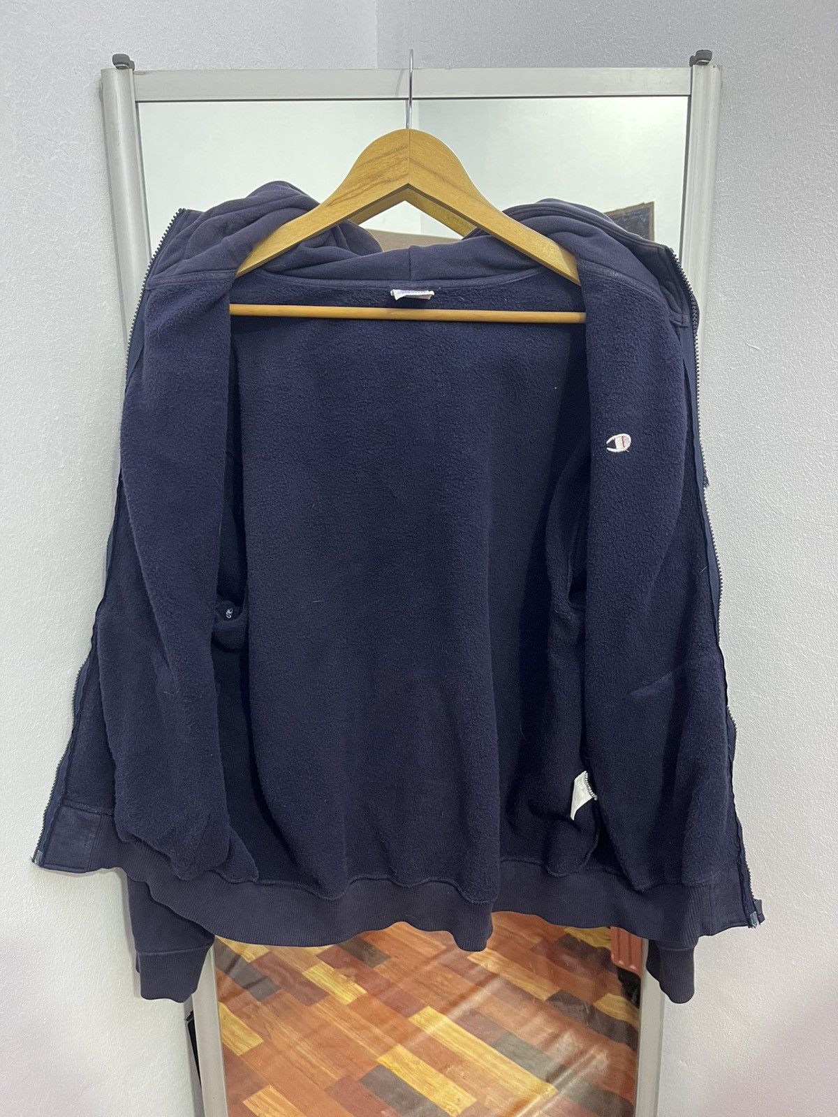 Champion Champion Full Zip Hoodie Navy Small Logo XL Size US XL / EU 56 / 4 - 5 Thumbnail