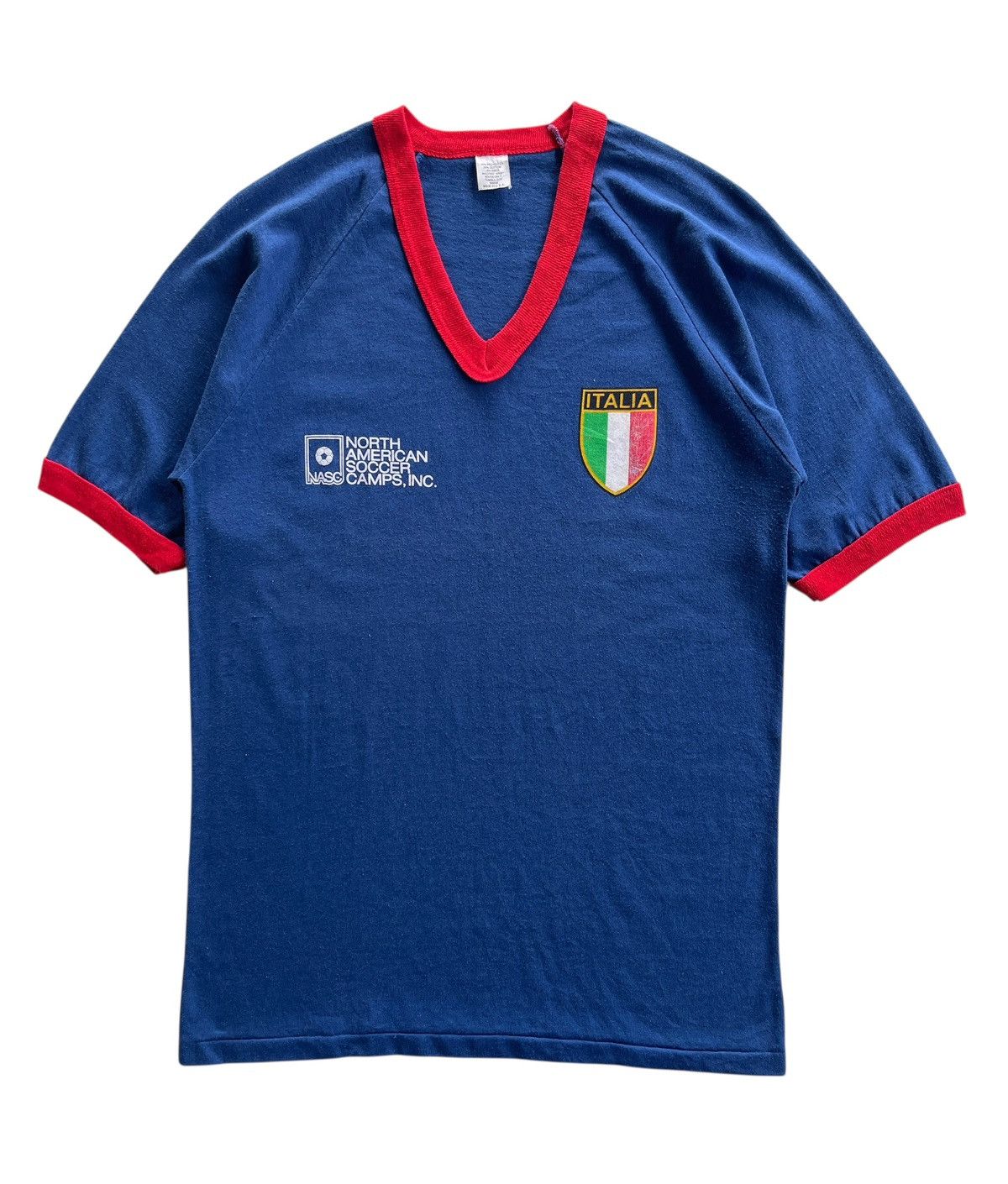 Vintage Vintage North American Soccer Camp Raglan Shirt Size US S / EU 44-46 / 1 - 1 Thumbnail
