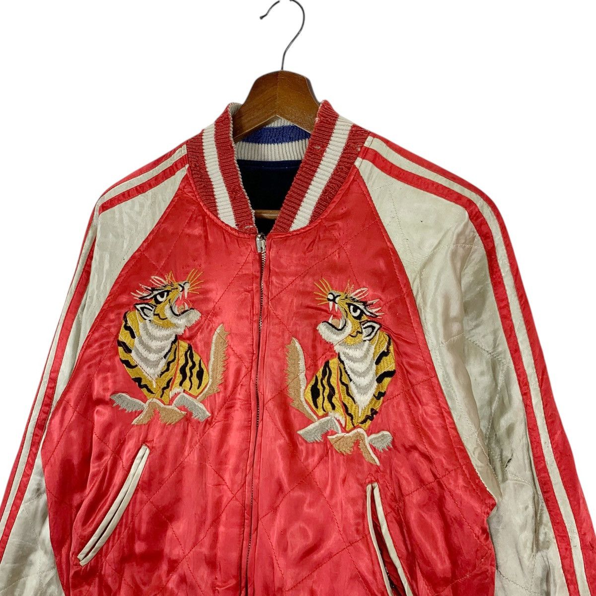 Japanese Brand Vintage Sukajan Tiger Japan Souvenir Reversible Jacket Size US M / EU 48-50 / 2 - 4 Thumbnail