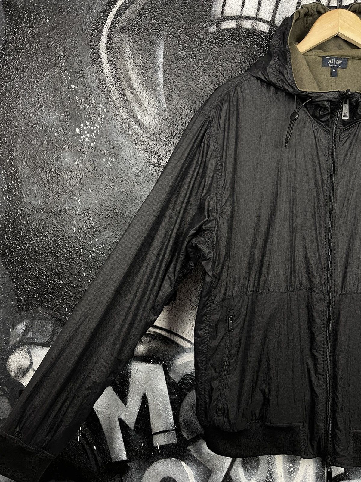 Armani Armani Jeans Black Nylon Reversible Jacket Men’s Size 56 Size US XL / EU 56 / 4 - 7 Thumbnail