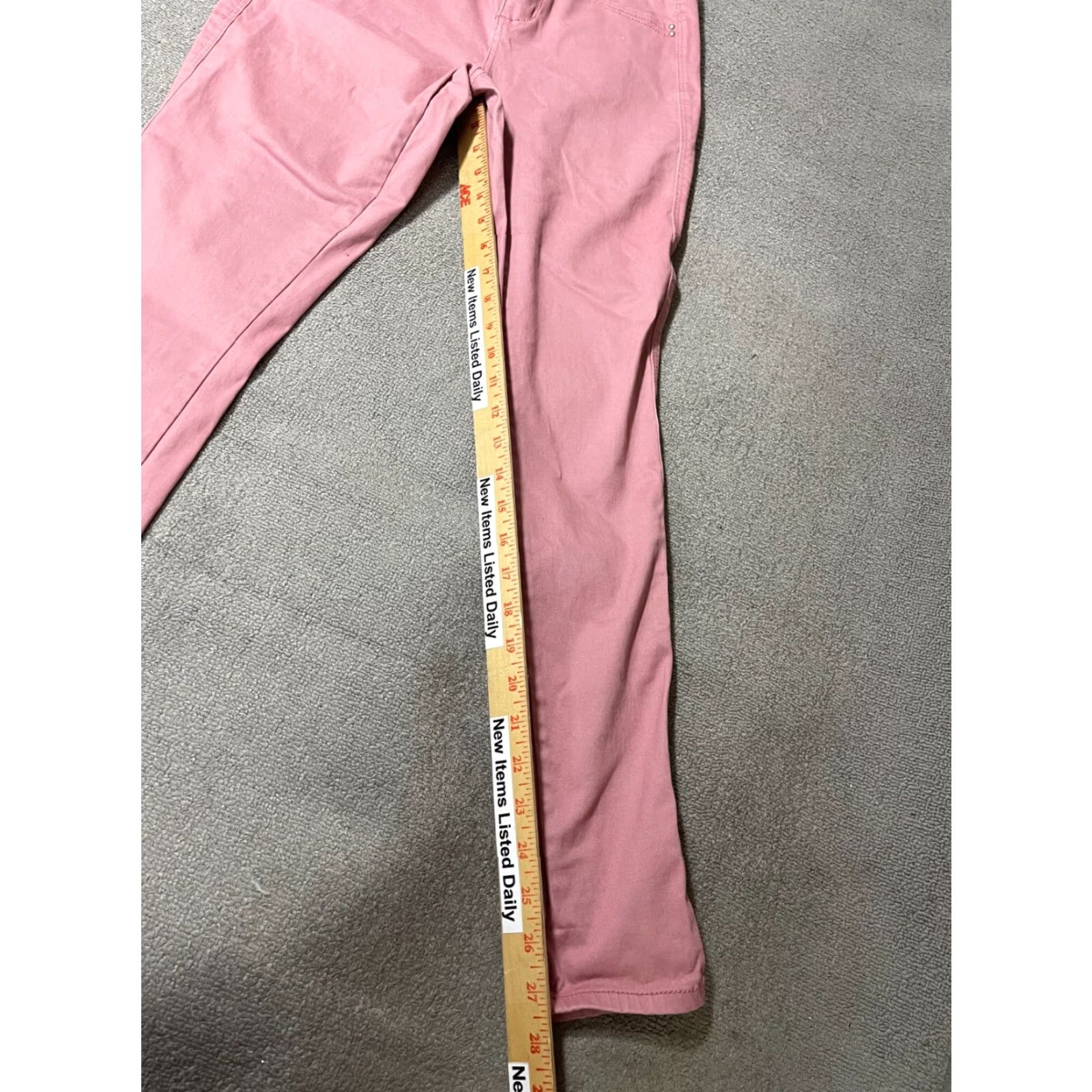 Vintage Seven7 Pants Womens Size 4 Pink High Rise Skinny Denim Jeans Crop Ankle Modern Classic Womens Size 27" / US 4 / IT 40 - 2 Thumbnail