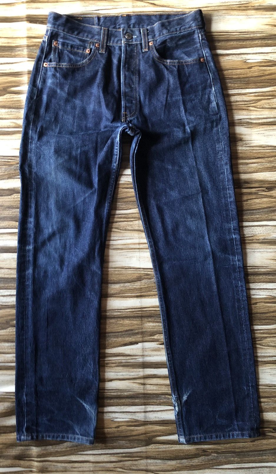Levi's Size 31x34 Vintage 501 USA Button Fly Late 90s Blue Denim Size US 28 / EU 44 - 1 Thumbnail