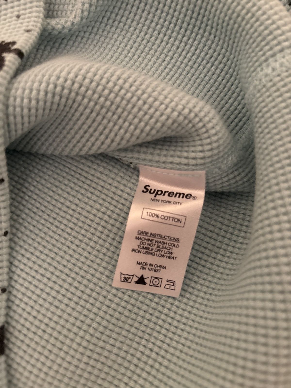 Playboy × Supreme Supreme Playboy Waffle Thermal Mint Size M Size US M / EU 48-50 / 2 - 7 Thumbnail