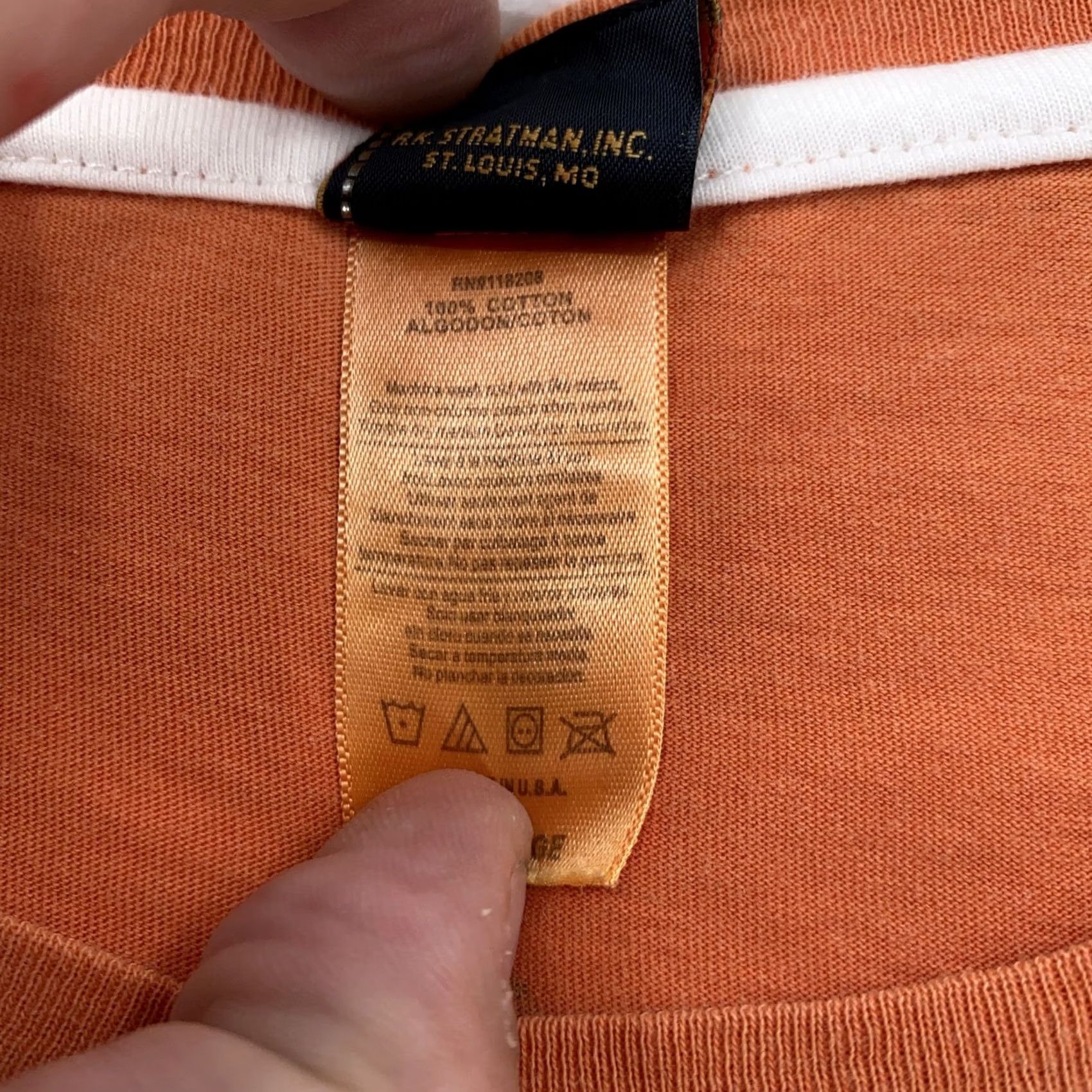 Harley Davidson Harley-Davidson Shirt S/M Women Orange T-Shirt Short Sleeve Scoop Neck Motorcycle Biker Classic Patriotic 100% Cotton Size S / US 4 / IT 40 - 5 Thumbnail