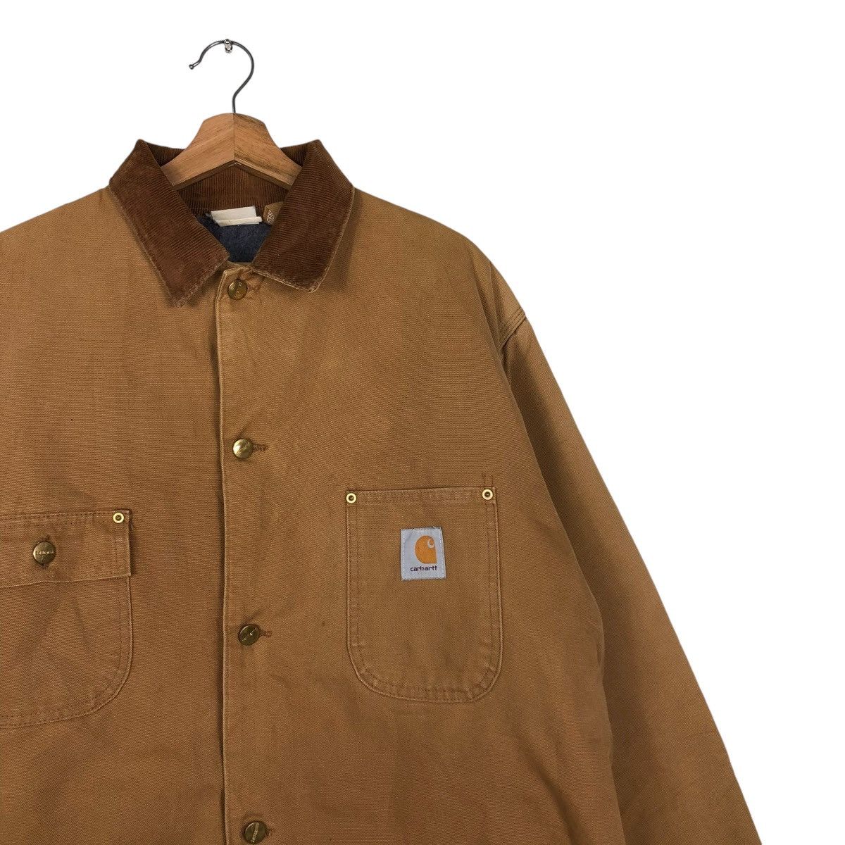 Carhartt 🔥VINTAGE CHORE JACKET CARHARTT DUCK CANVAS WORKER Size US L / EU 52-54 / 3 - 7 Thumbnail