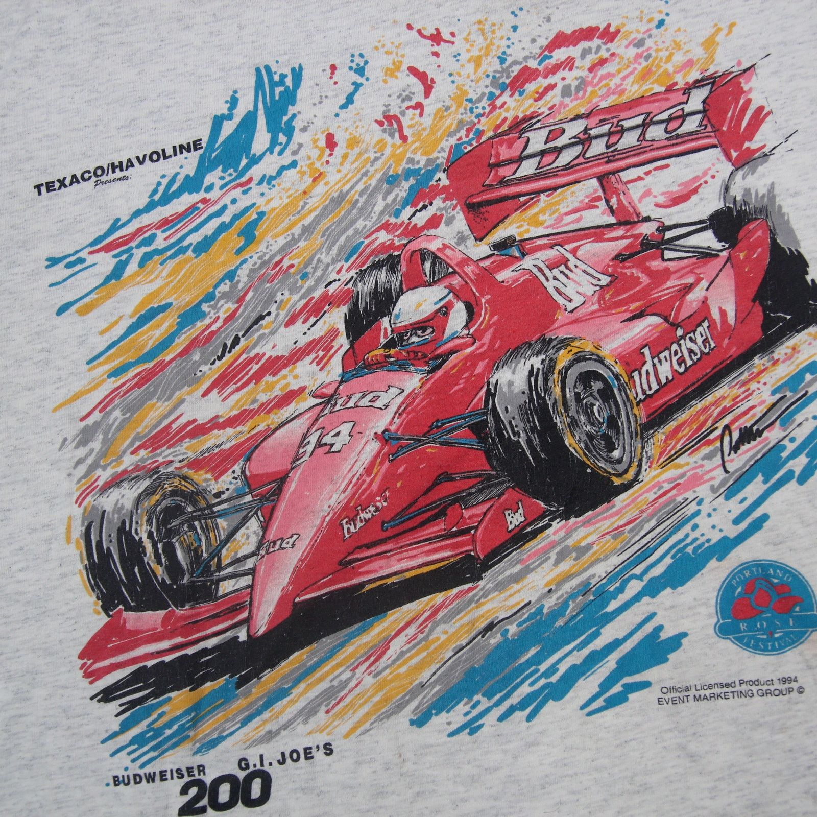 Budweiser × Vintage Vintage Budweiser G.I. Joe 200 Indie Racing Graphic T Shirt Size US XL / EU 56 / 4 - 3 Thumbnail