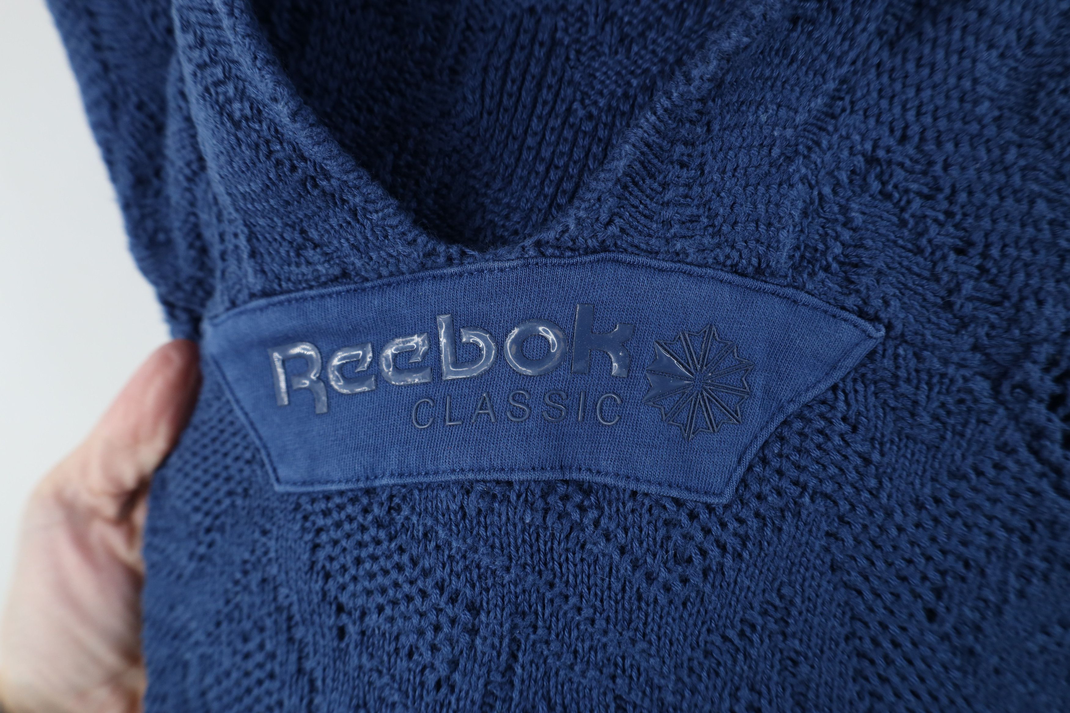 Reebok Vintage 90s Reebok Coogi Style Textured Knit Hoodie Sweater Size US M / EU 48-50 / 2 - 4 Thumbnail