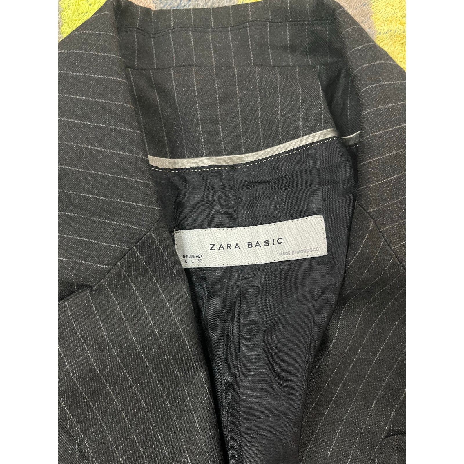Zara Zara Women - Basic pin striped blazer / L / Gray / NWT Size L / US 10 / IT 46 - 3 Thumbnail