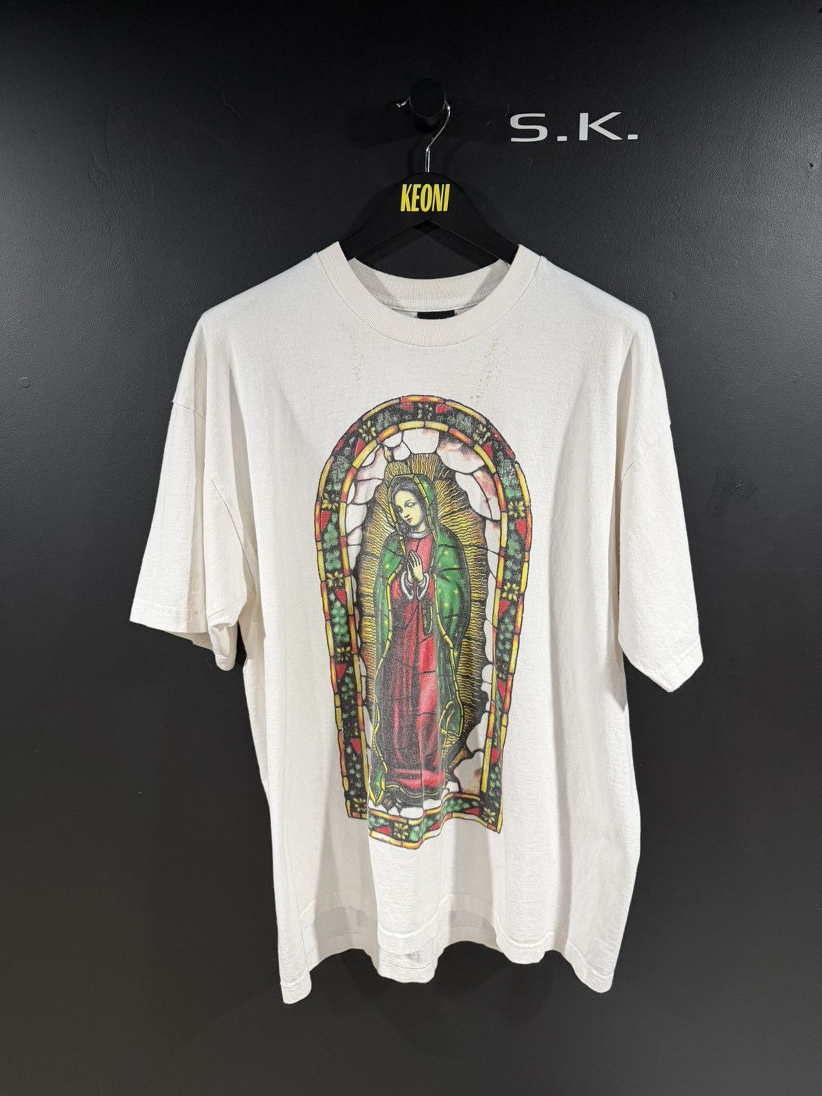 Vintage 2000s Y2K Vintage Virgin of Guadalupe Jesus Grunge Tee XXL Size US XXL / EU 58 / 5 - 1 Thumbnail