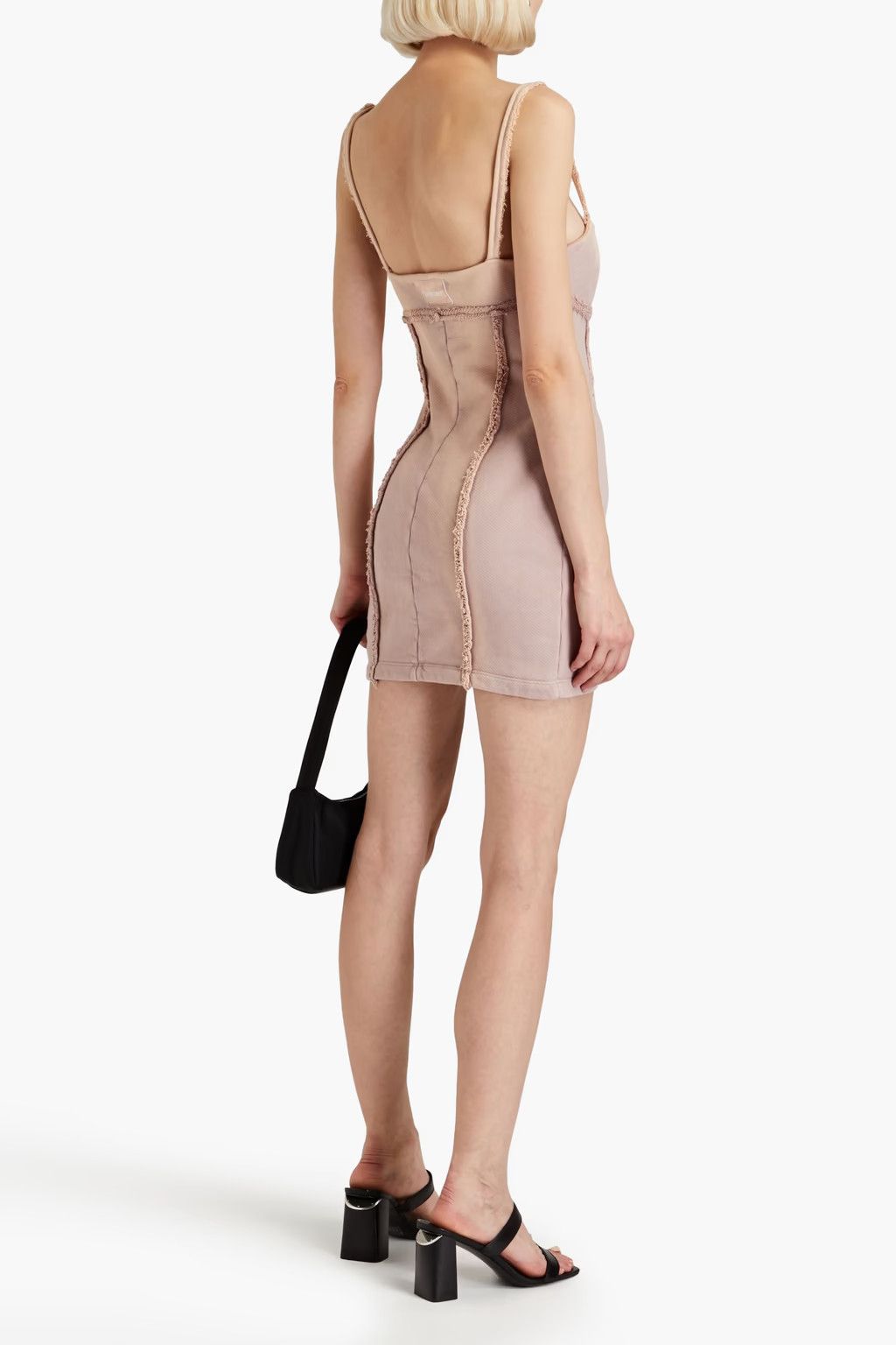 Off-White o1y1225 Mini Dress in Antique Rose Size M / US 6-8 / IT 42-44 - 3 Thumbnail