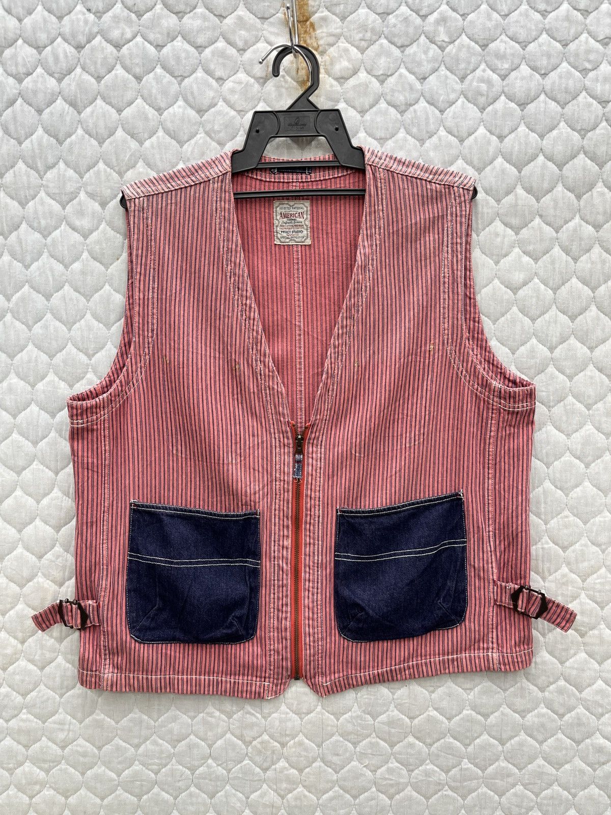 Japanese Brand 🔥🔥🔥ARCHIVE PRACT STUDIO ZIPPER VEST Size US M / EU 48-50 / 2 - 1 Thumbnail