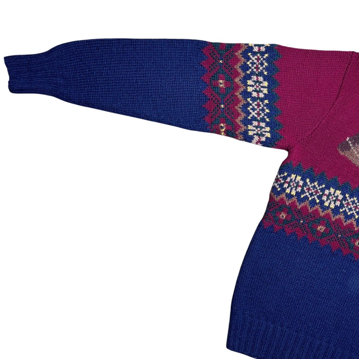 1990s Polo Ralph Lauren Horse Horseshoe Hand Knit Sweater