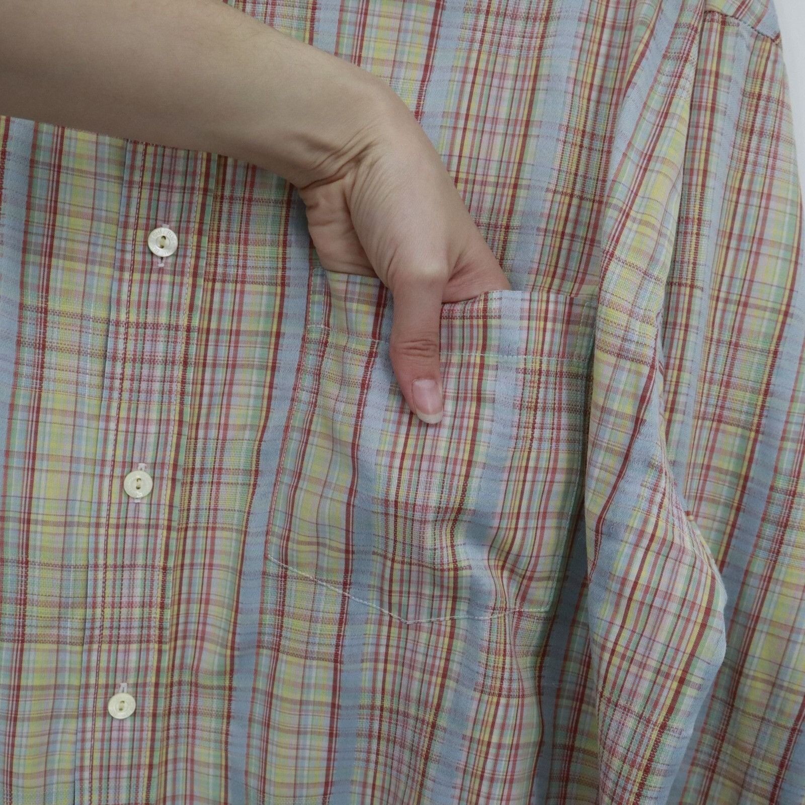 BUGATCHI Bugatchi Uomo Plaid Button Down Shirt Mens XL Multi Preppy Size US XL / EU 56 / 4 - 7 Thumbnail