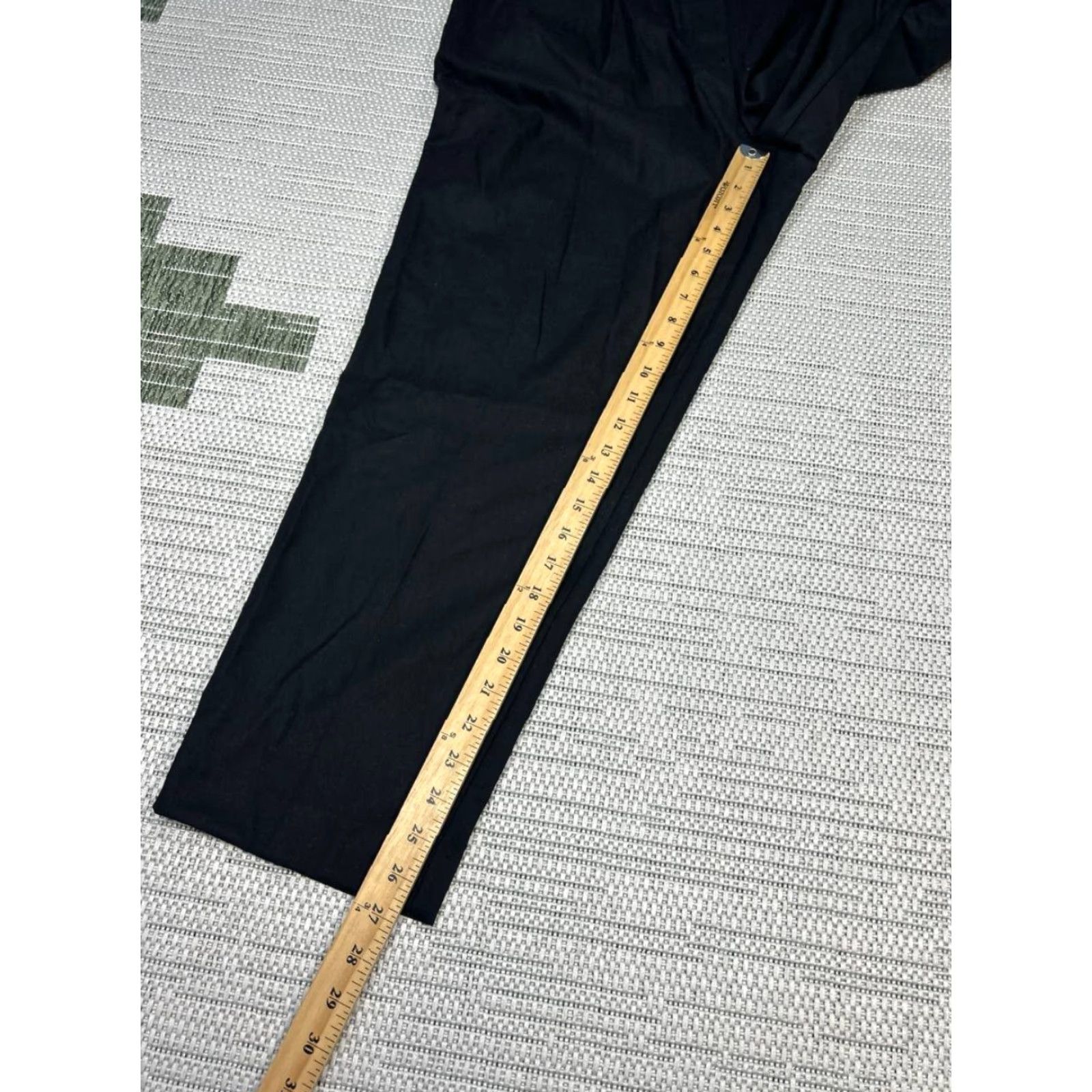 Loft Loft Pull On Tapered Leg Pants Womens Large Black Stretch High Rise Casual New Size 36" / US 14 / IT 50 - 5 Thumbnail