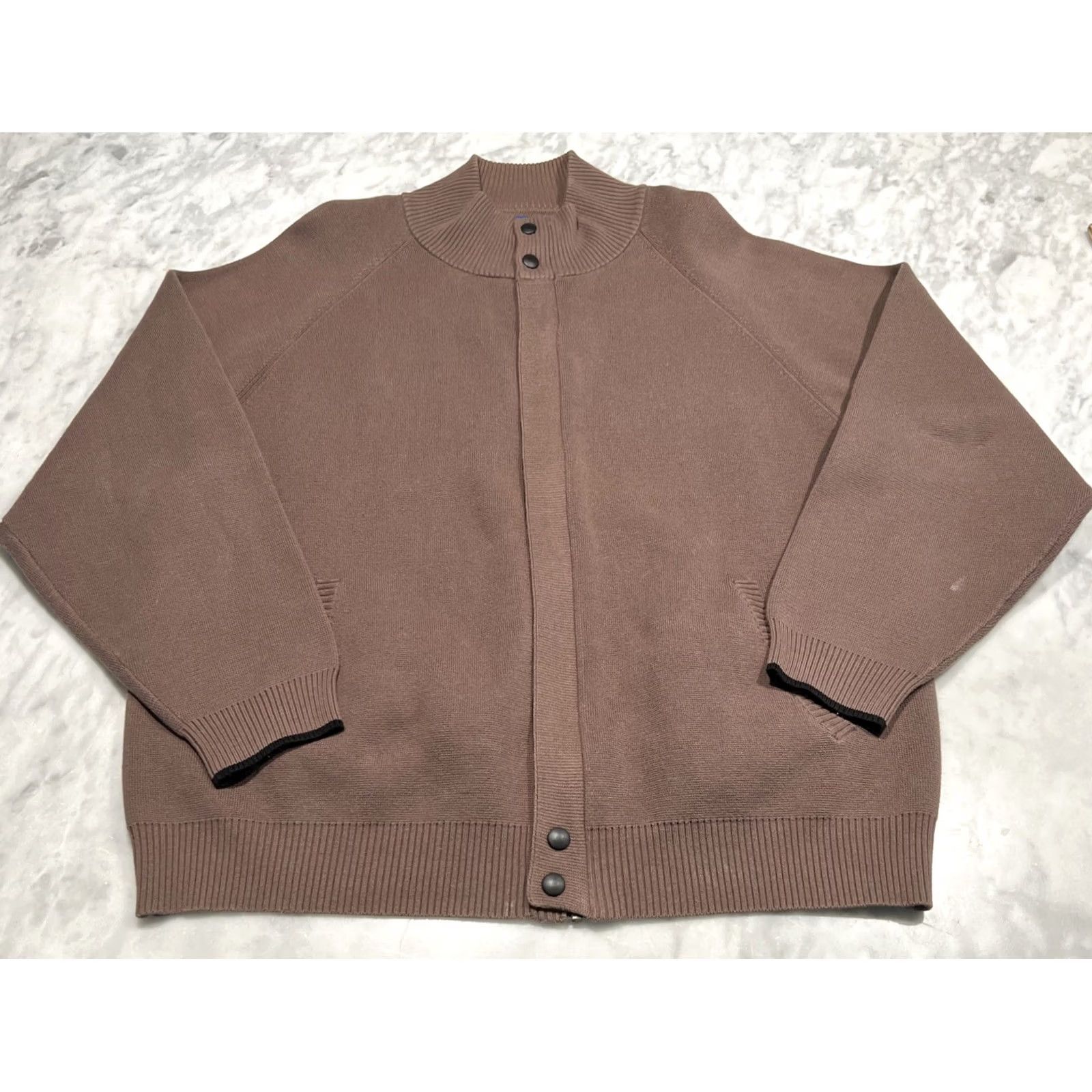 Pendleton Pendleton Sweater Cardigan Jacket Size L Full-Zip Snaps Pockets Cotton Brown Size US L / EU 52-54 / 3 - 2 Thumbnail